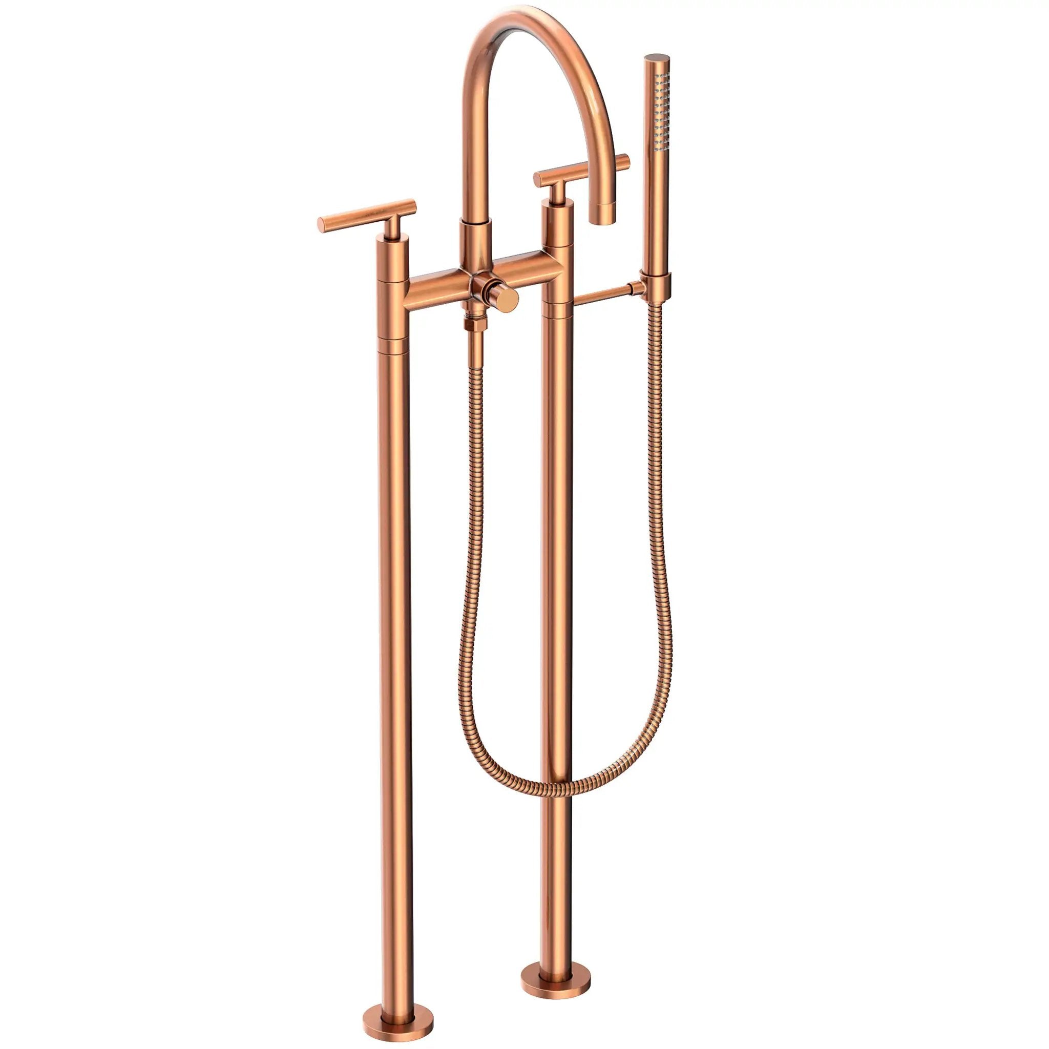 Newport Brass East Linear Exposed Tub & Hand Shower Set w/Risers by Newport Brass