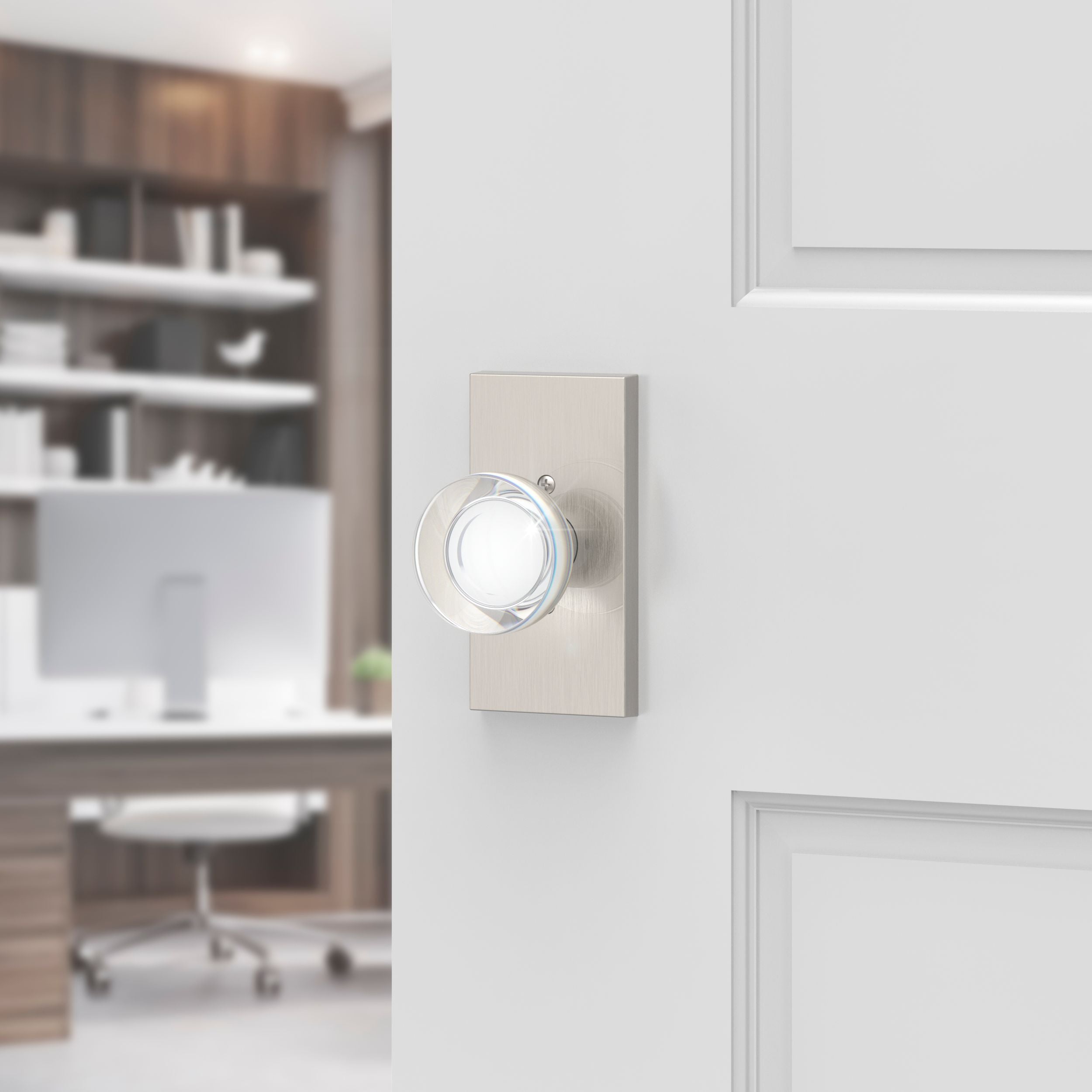 satin nickel door knob