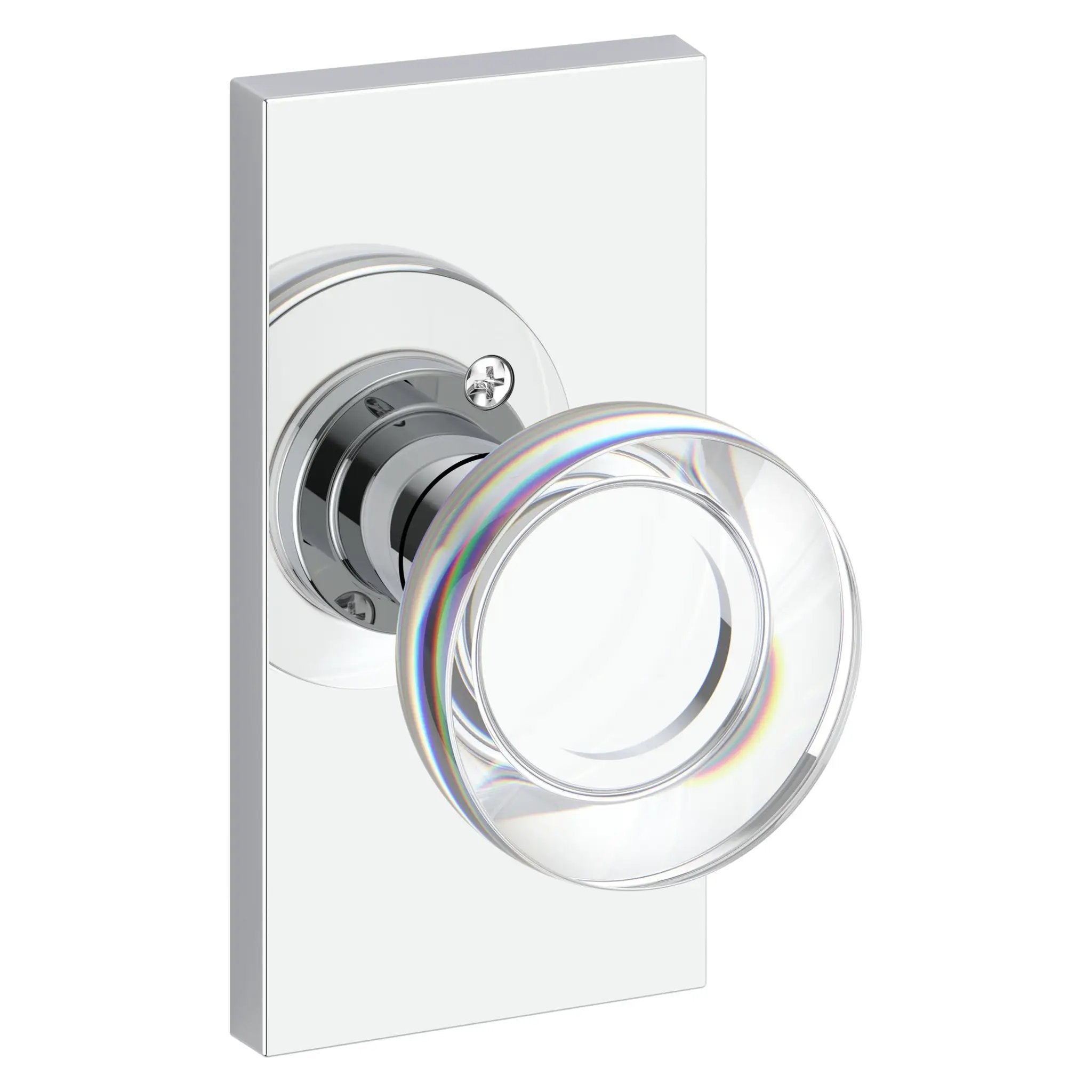 Baldwin Reserve Contemporary Crystal Knob and 5" Rose by Baldwin