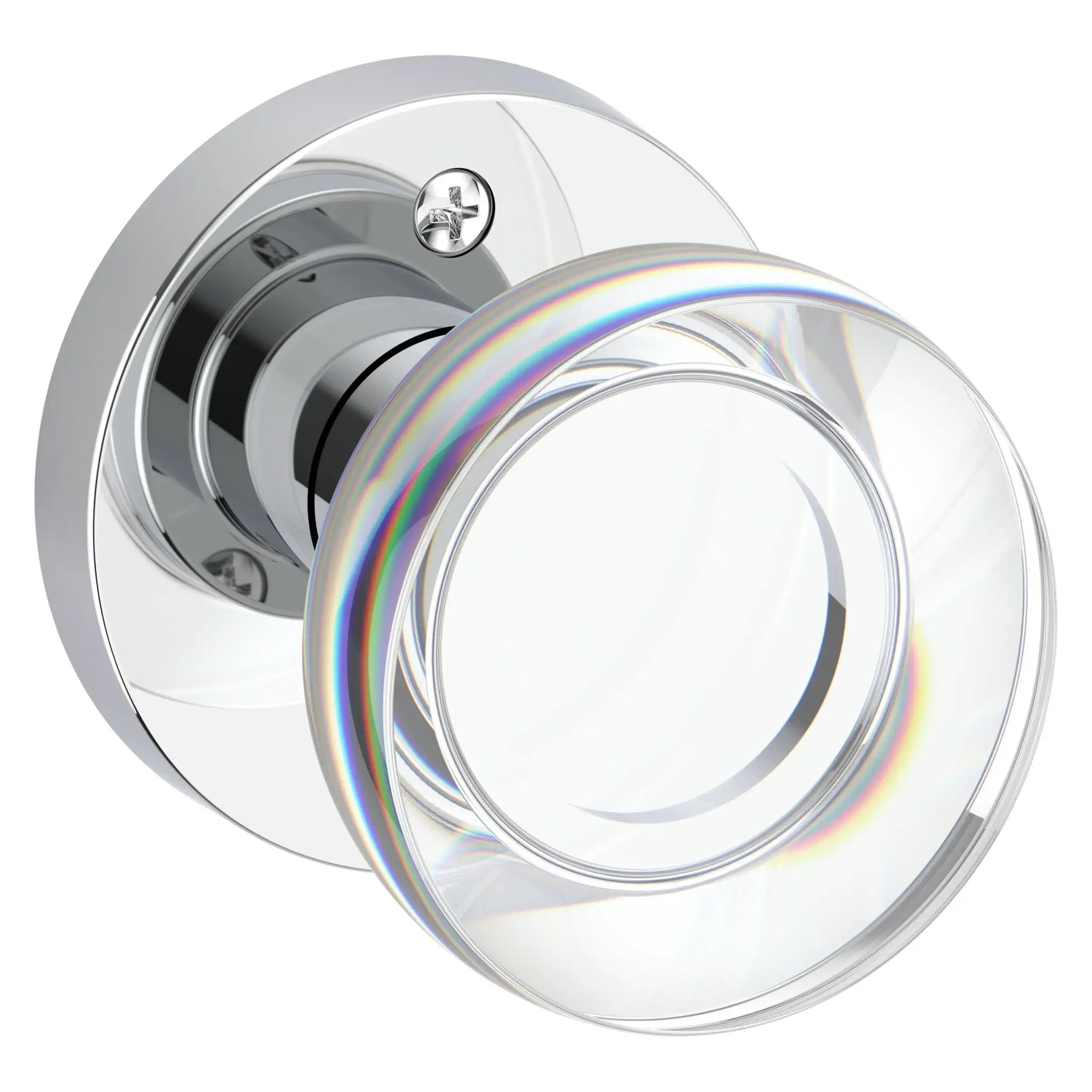 Baldwin Reserve Contemporary Crystal Knob and Round Rose by Baldwin