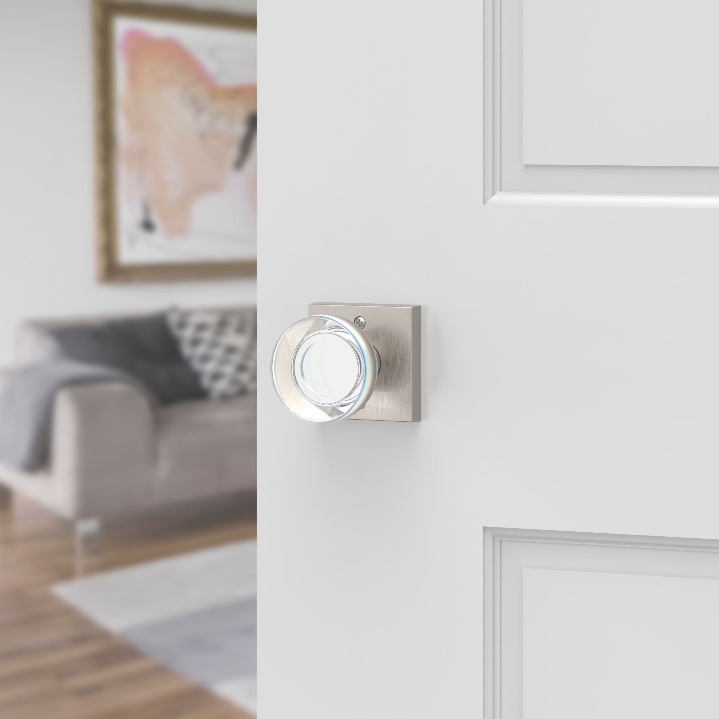 satin nickel door knob