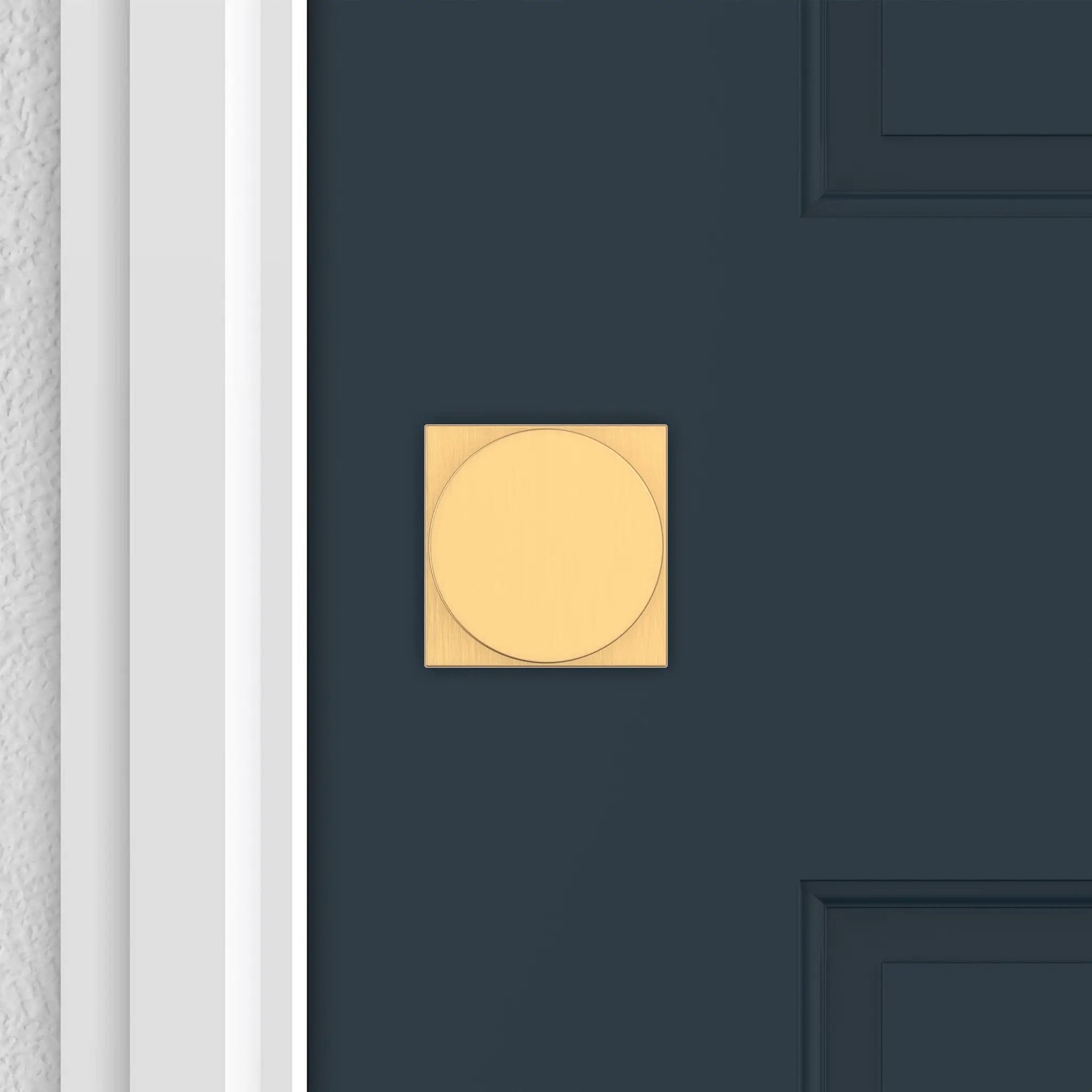 satin brass door knob