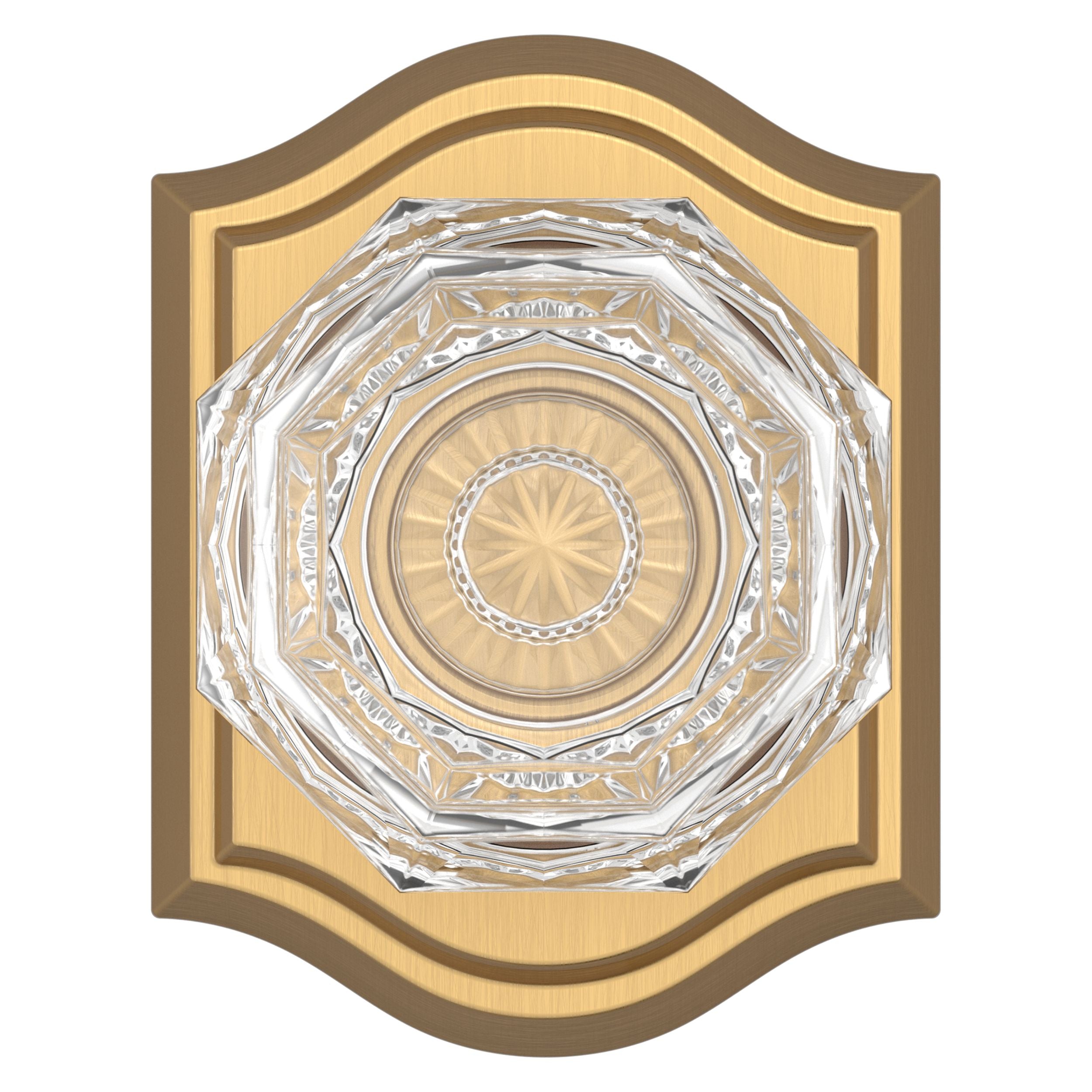 satin brass door knob