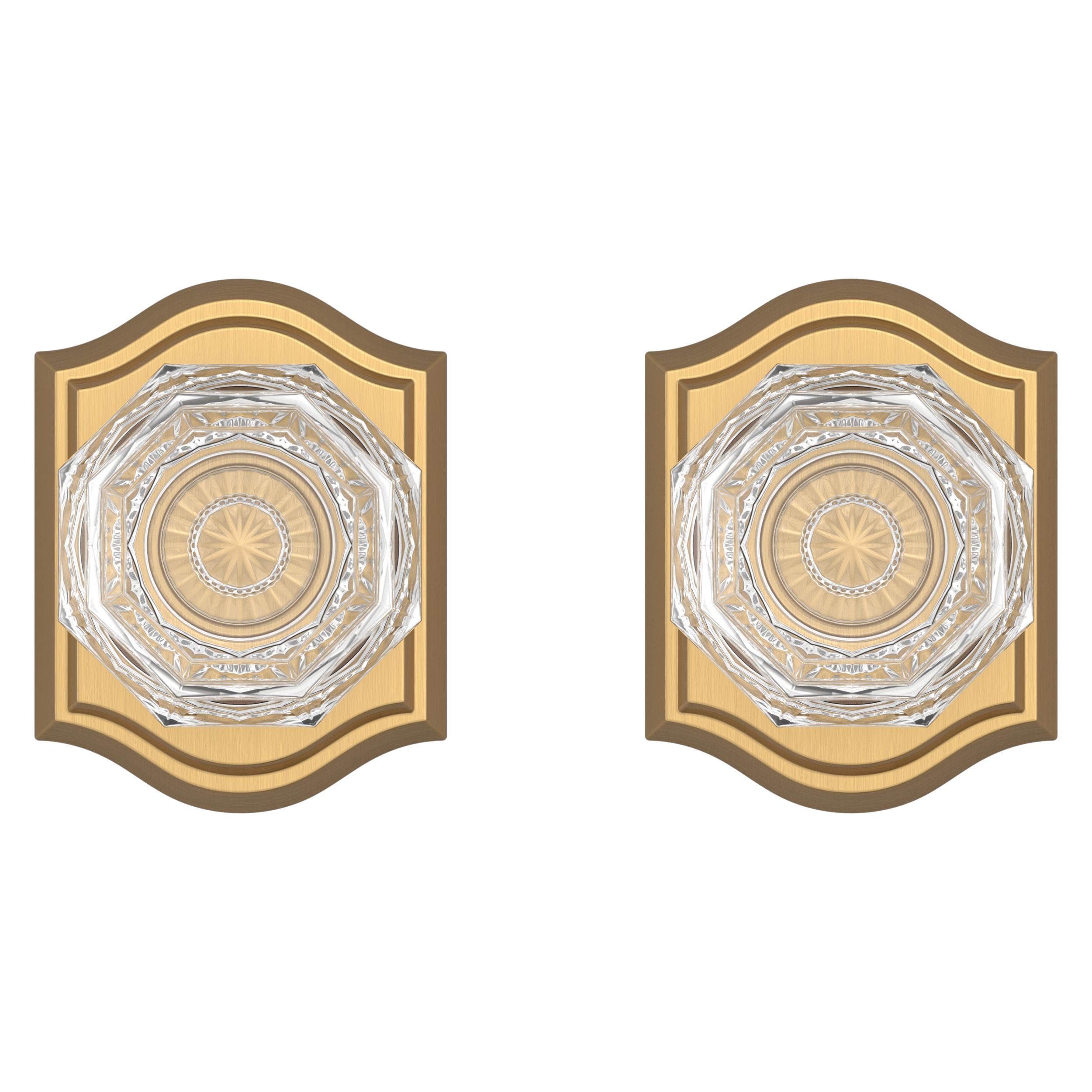 satin brass door knob