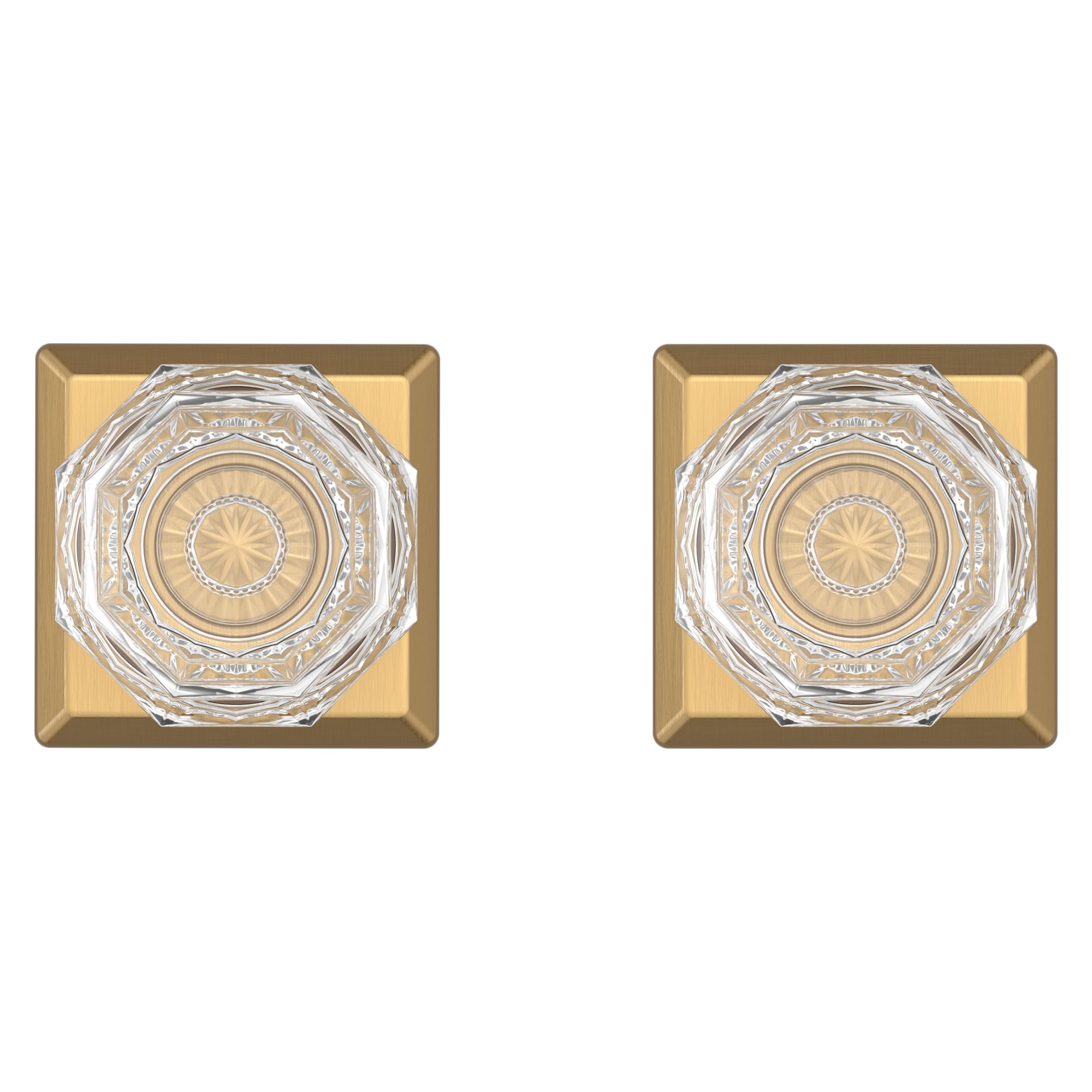 satin brass door knob