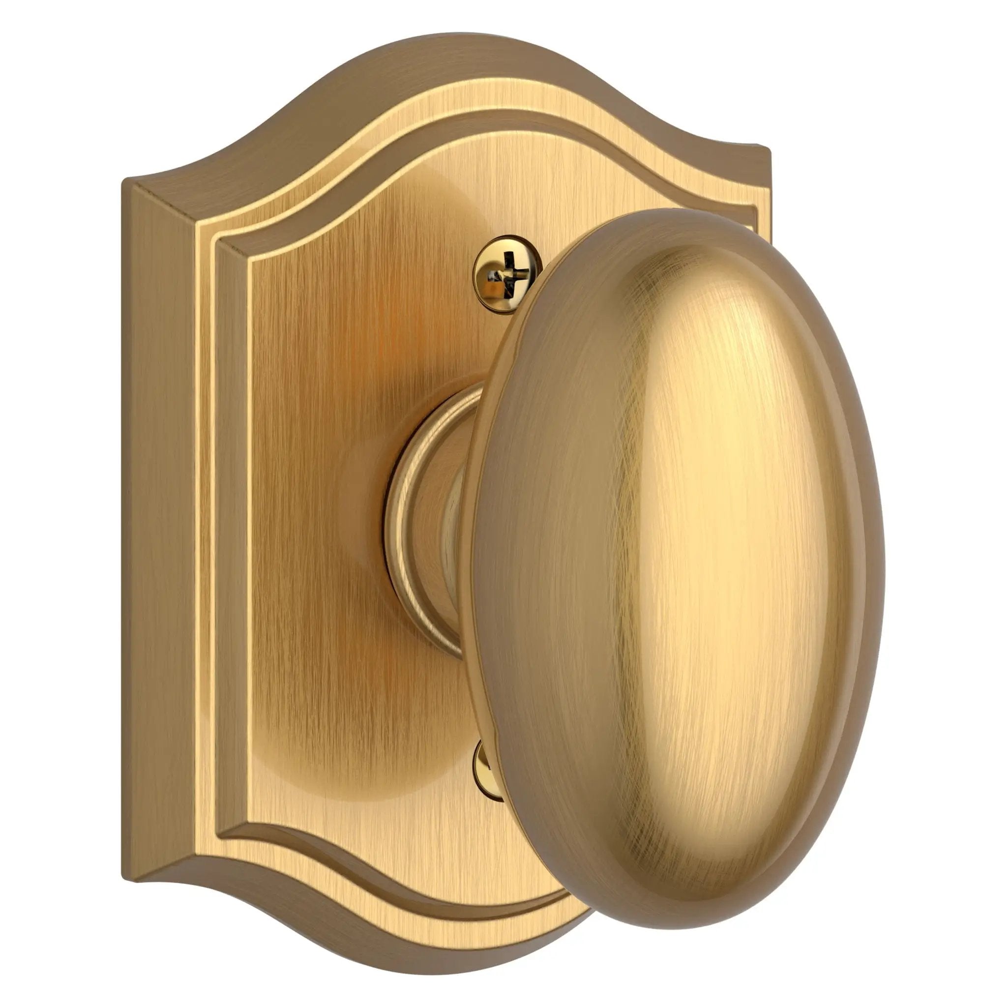 Baldwin Reserve Ellipse Knob and Traditional Arch Rose by Baldwin