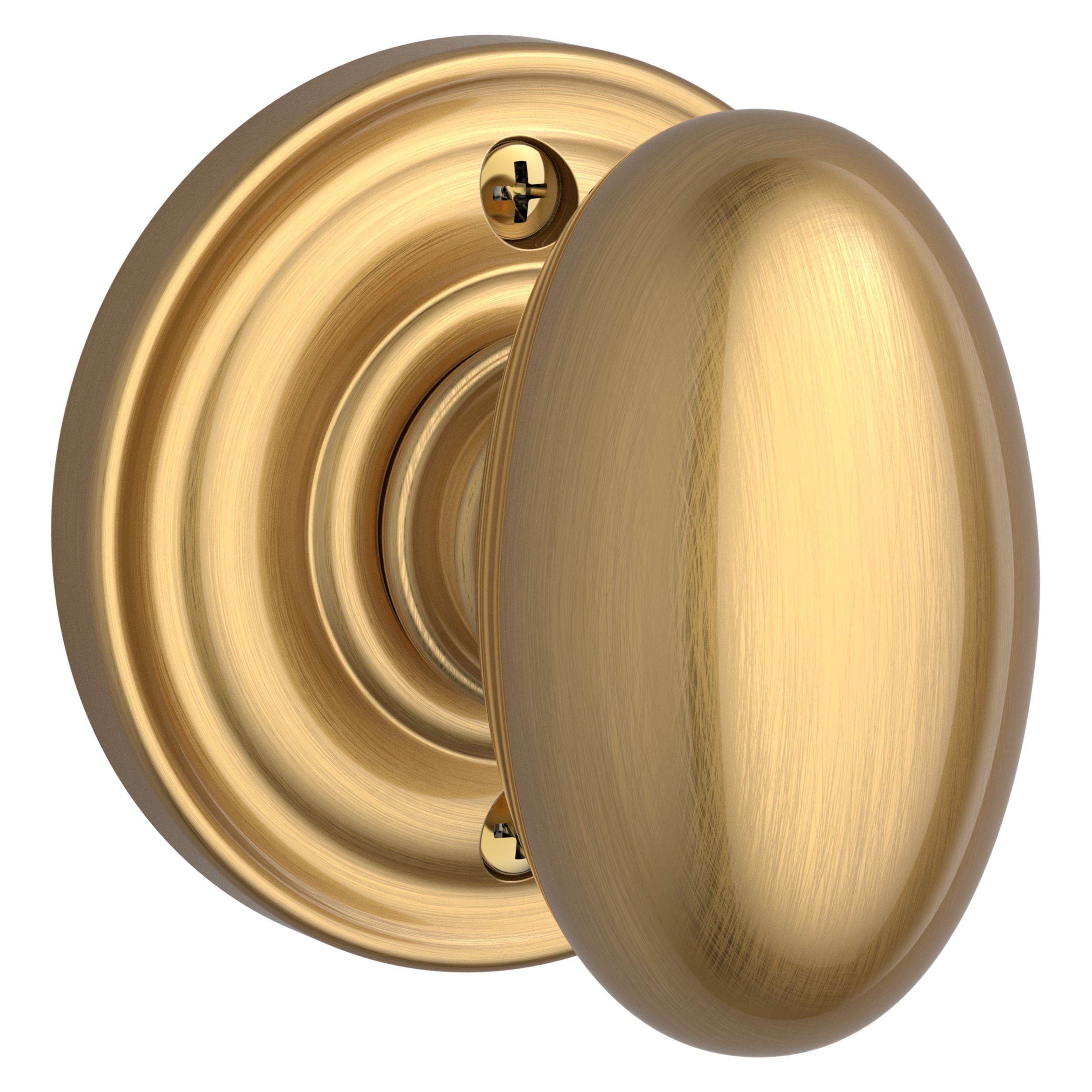 Baldwin Reserve Ellipse Knob and Traditional Round Rose