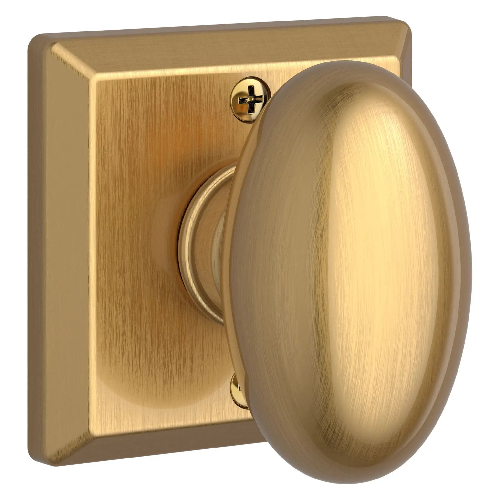 Baldwin Reserve Ellipse Knob and Traditional Square Rose by Baldwin