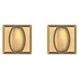 satin brass door knob
