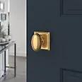 satin brass door knob