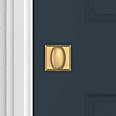 satin brass door knob