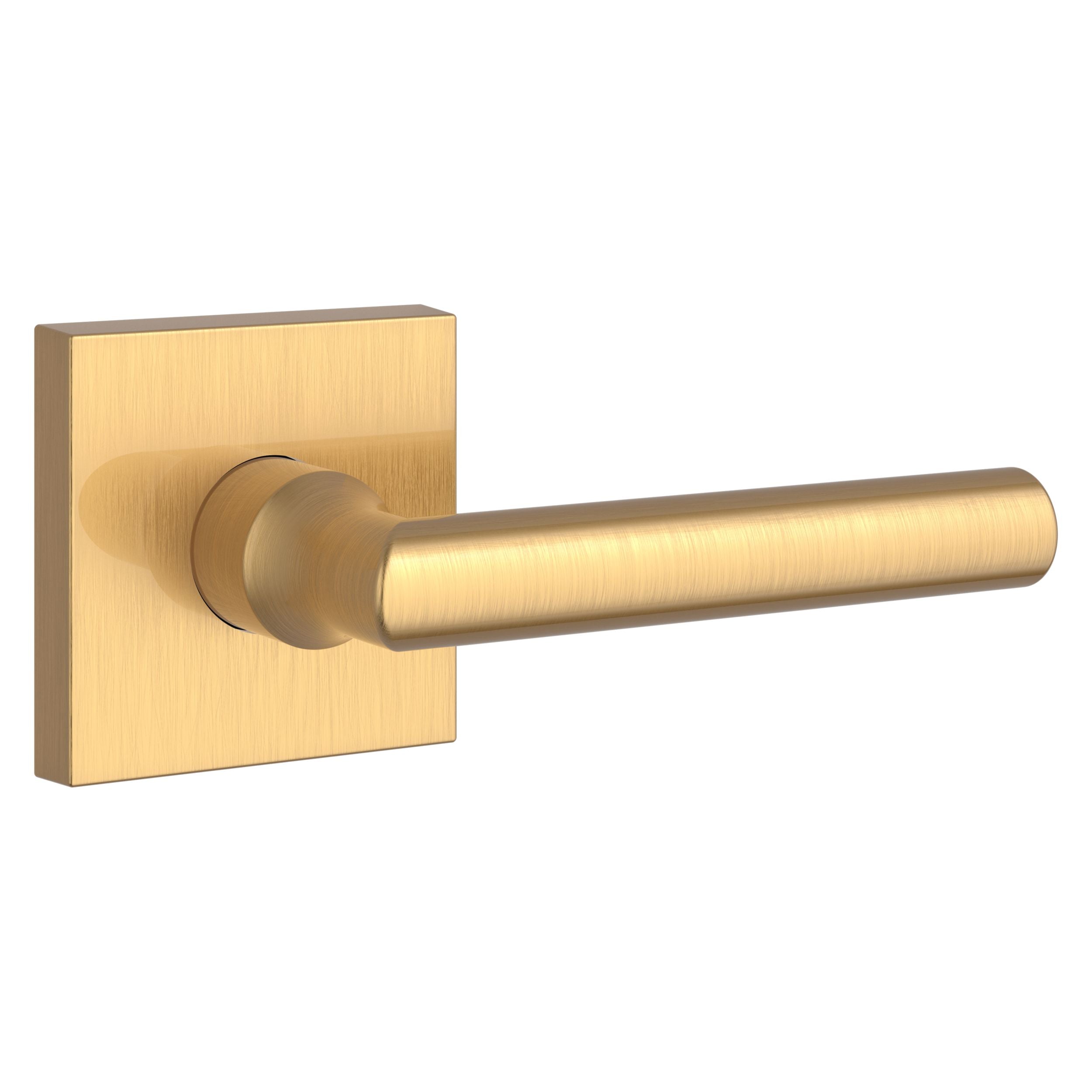 Baldwin Reserve Tube Lever and Contemporary Square Rose by Baldwin