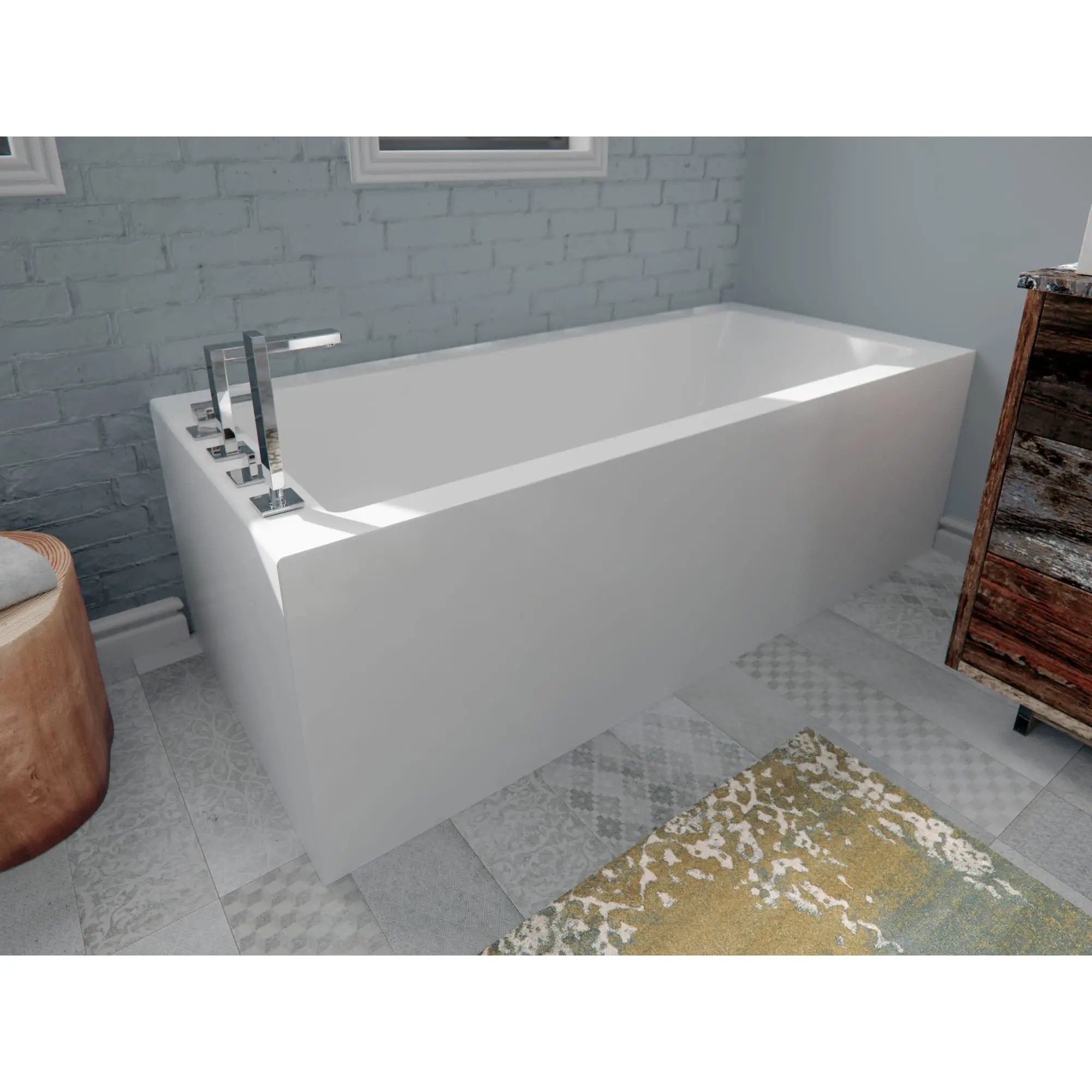 white bathtub