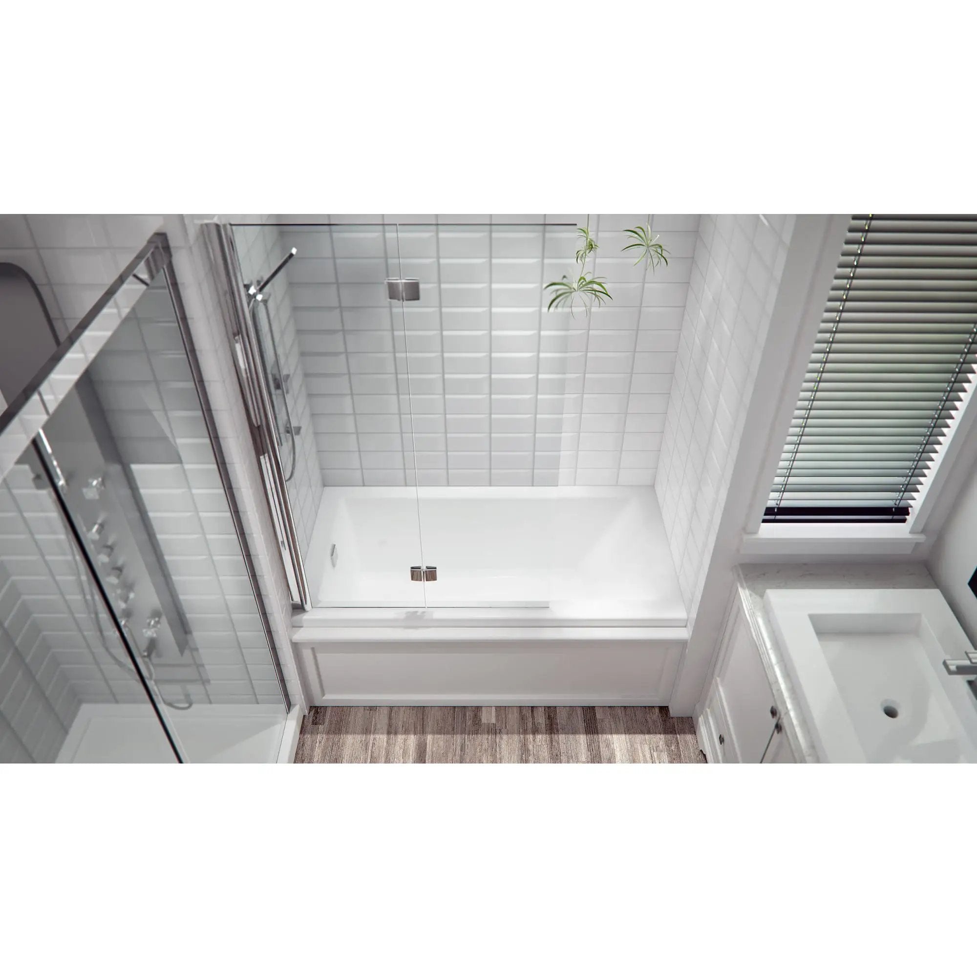 white bathtub