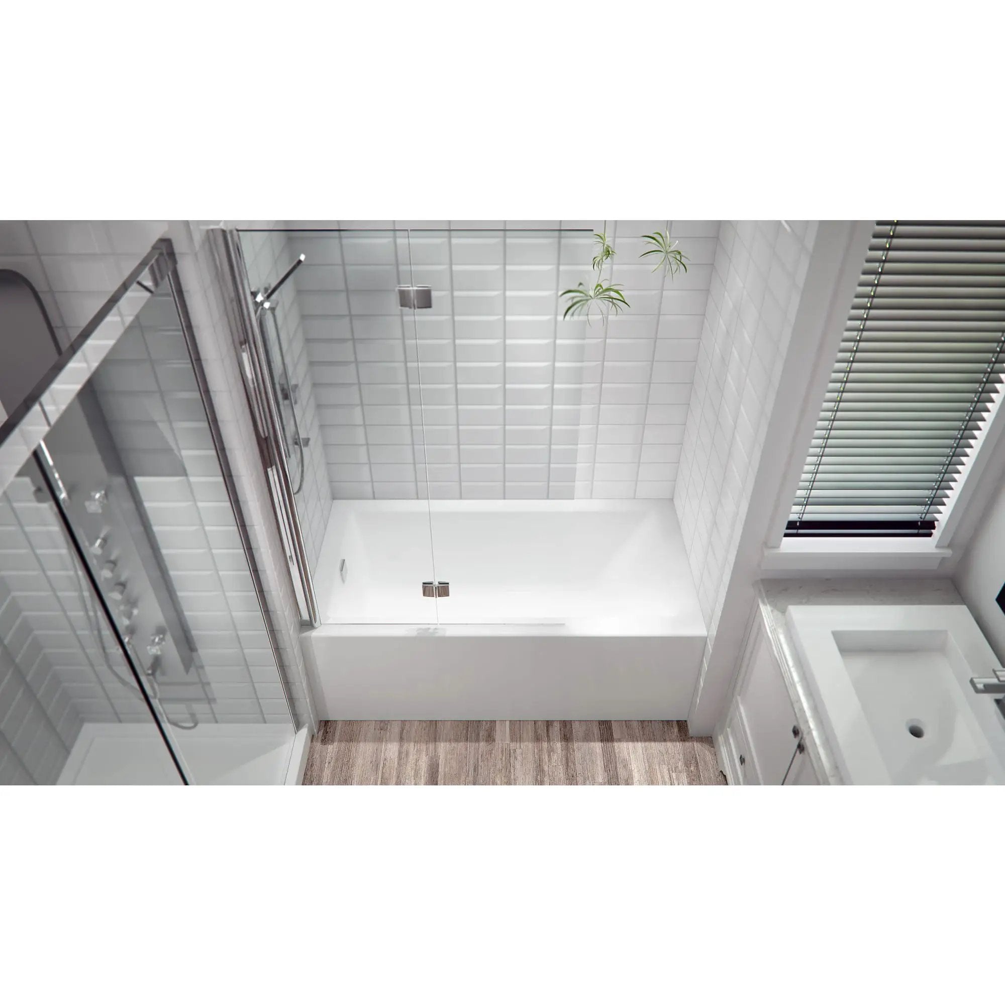 white bathtub