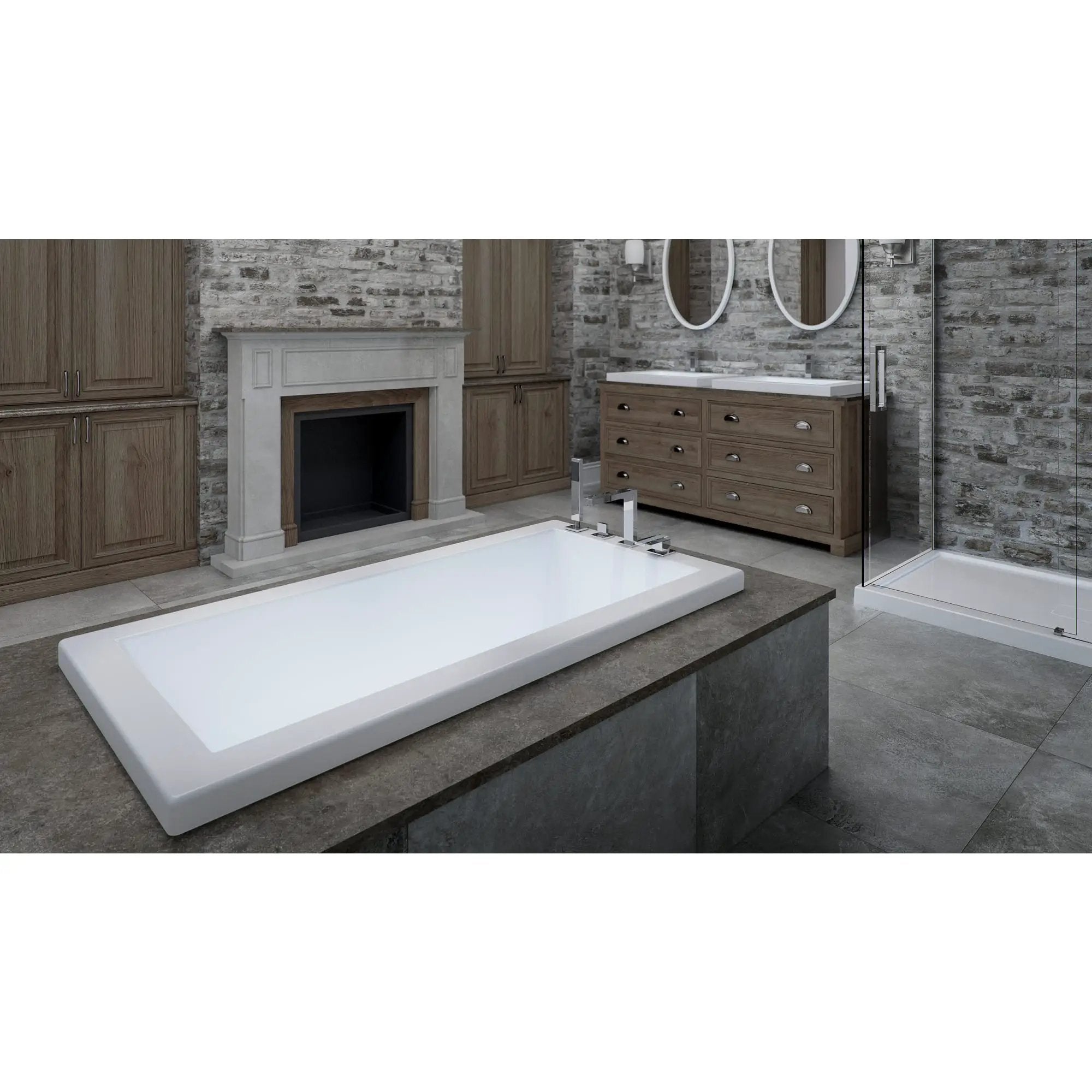 white bathtub