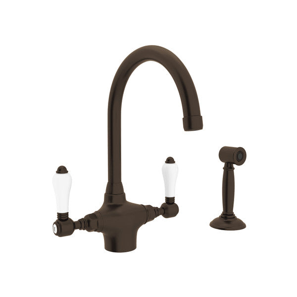 Rohl San Julio Two Handle Kitchen Faucet with Side Spray