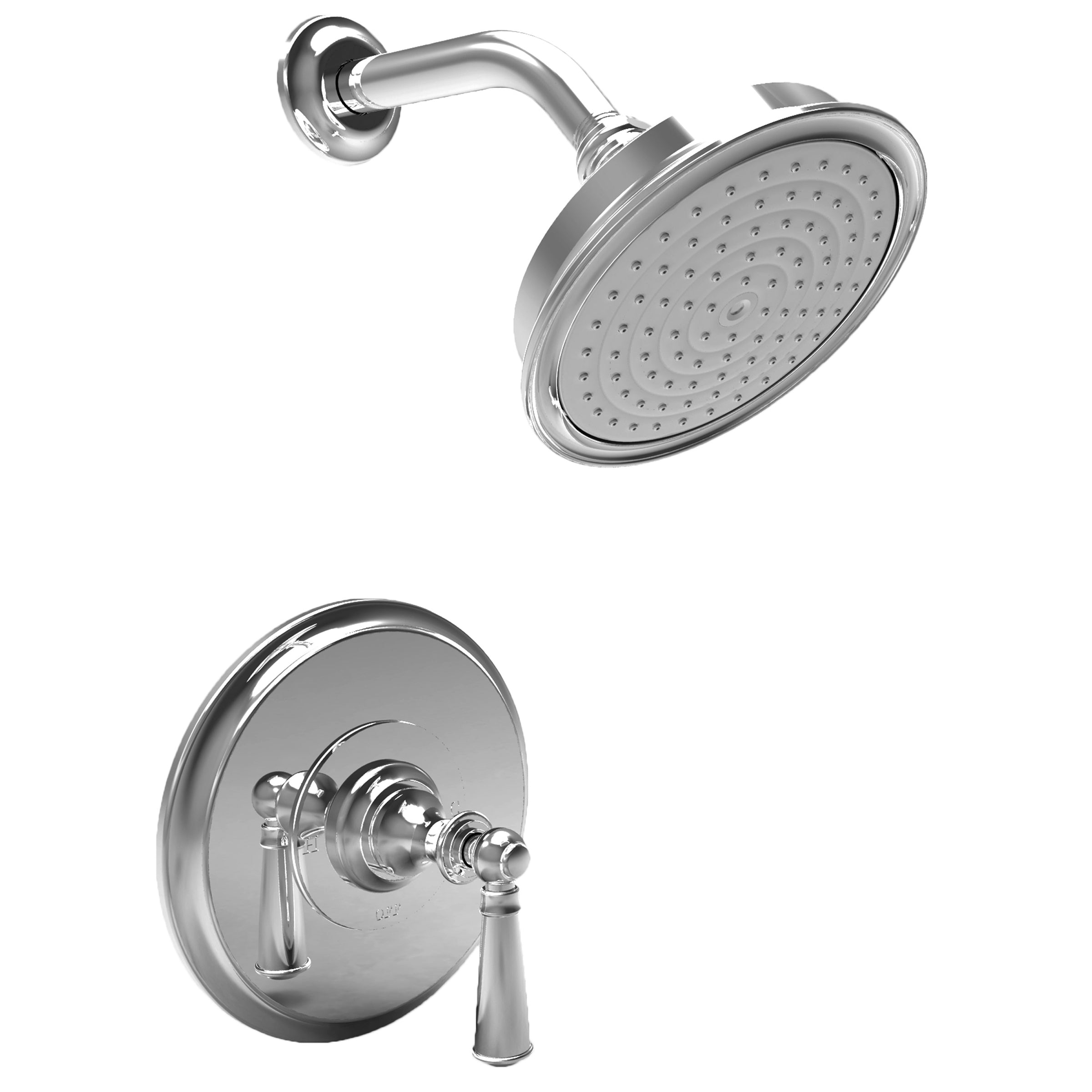 polished chrome shower trim set