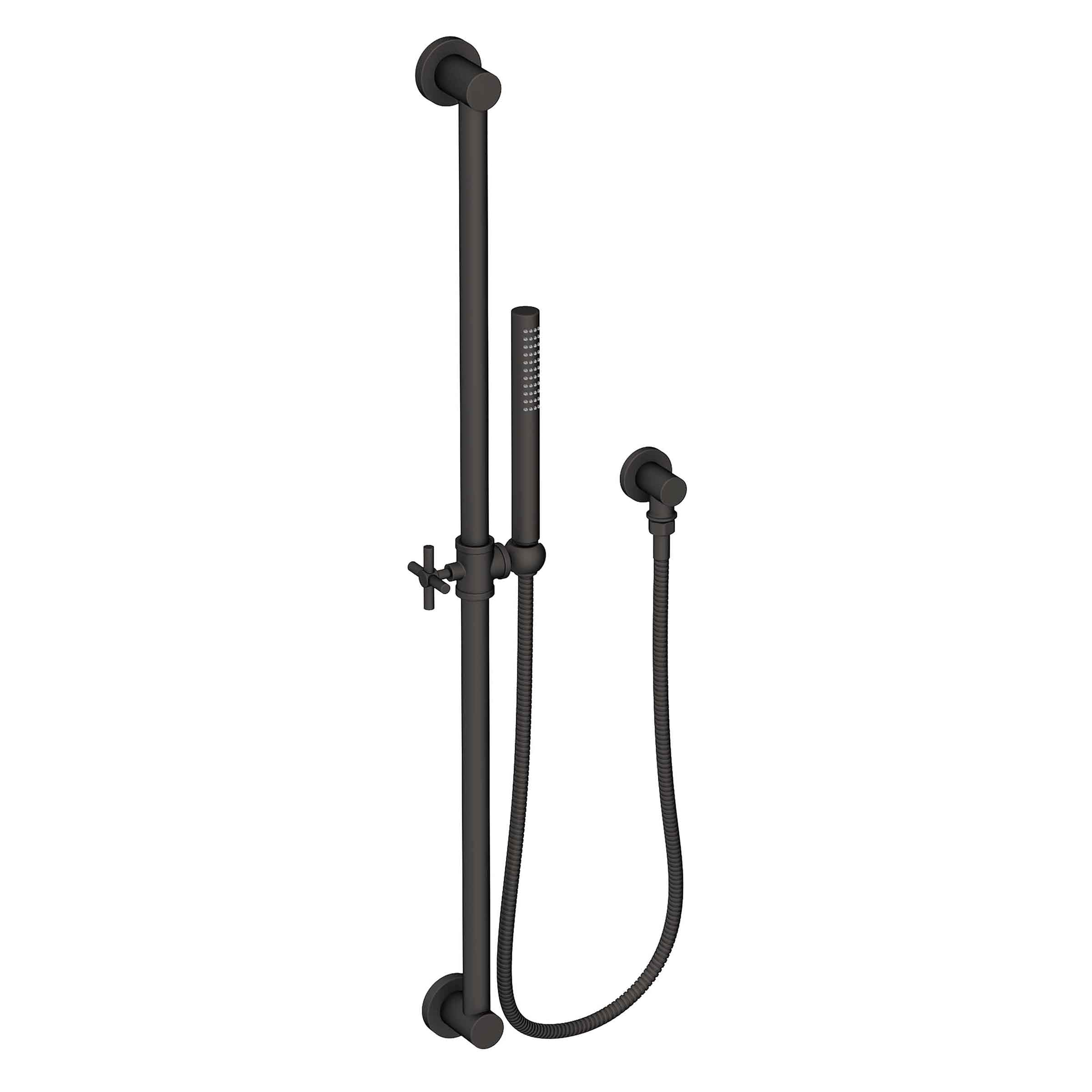 Newport Brass Tub & Shower Slide Bar with Single Function Hand Shower Set