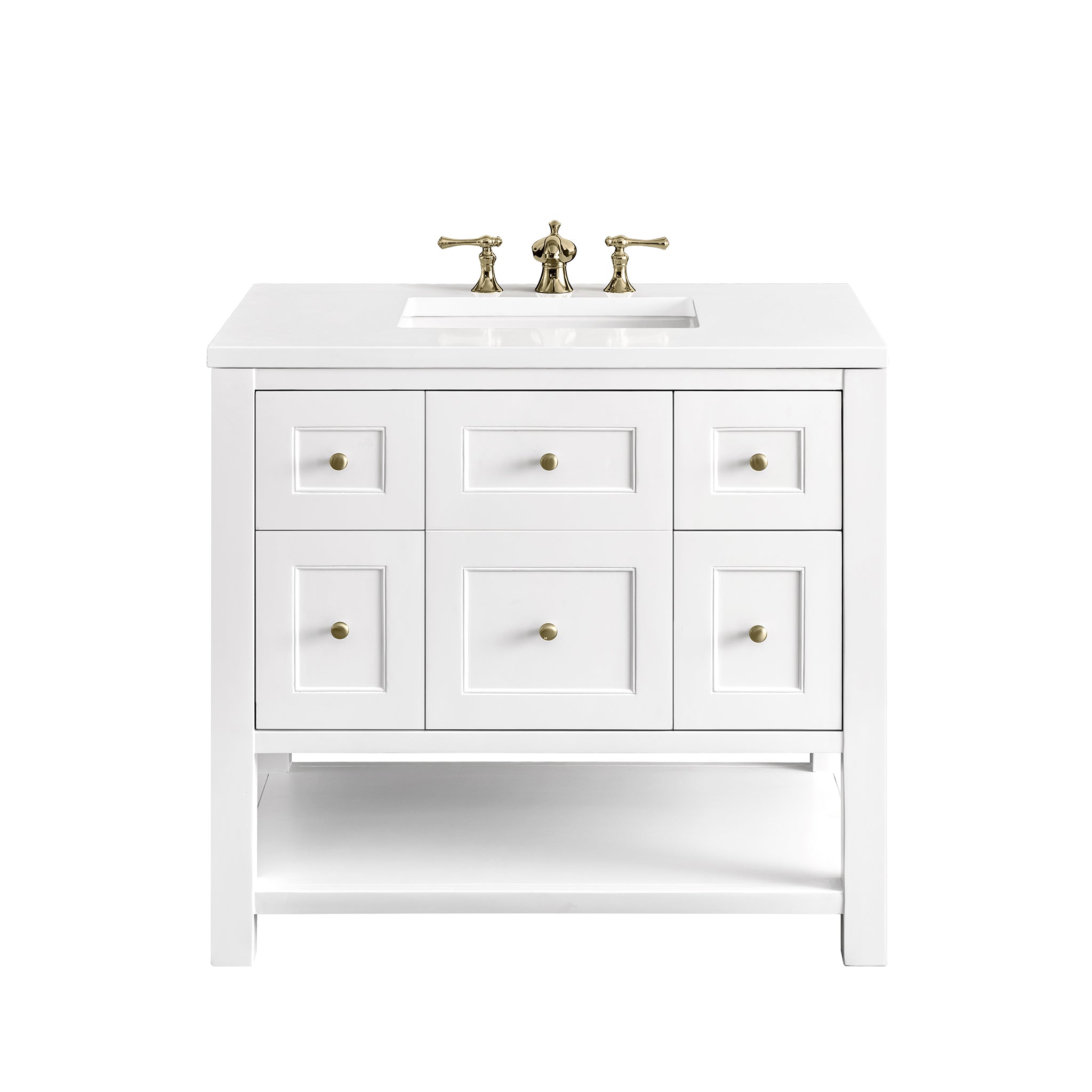 James Martin Vanities Breckenridge 36" Single Vanity - Bright White