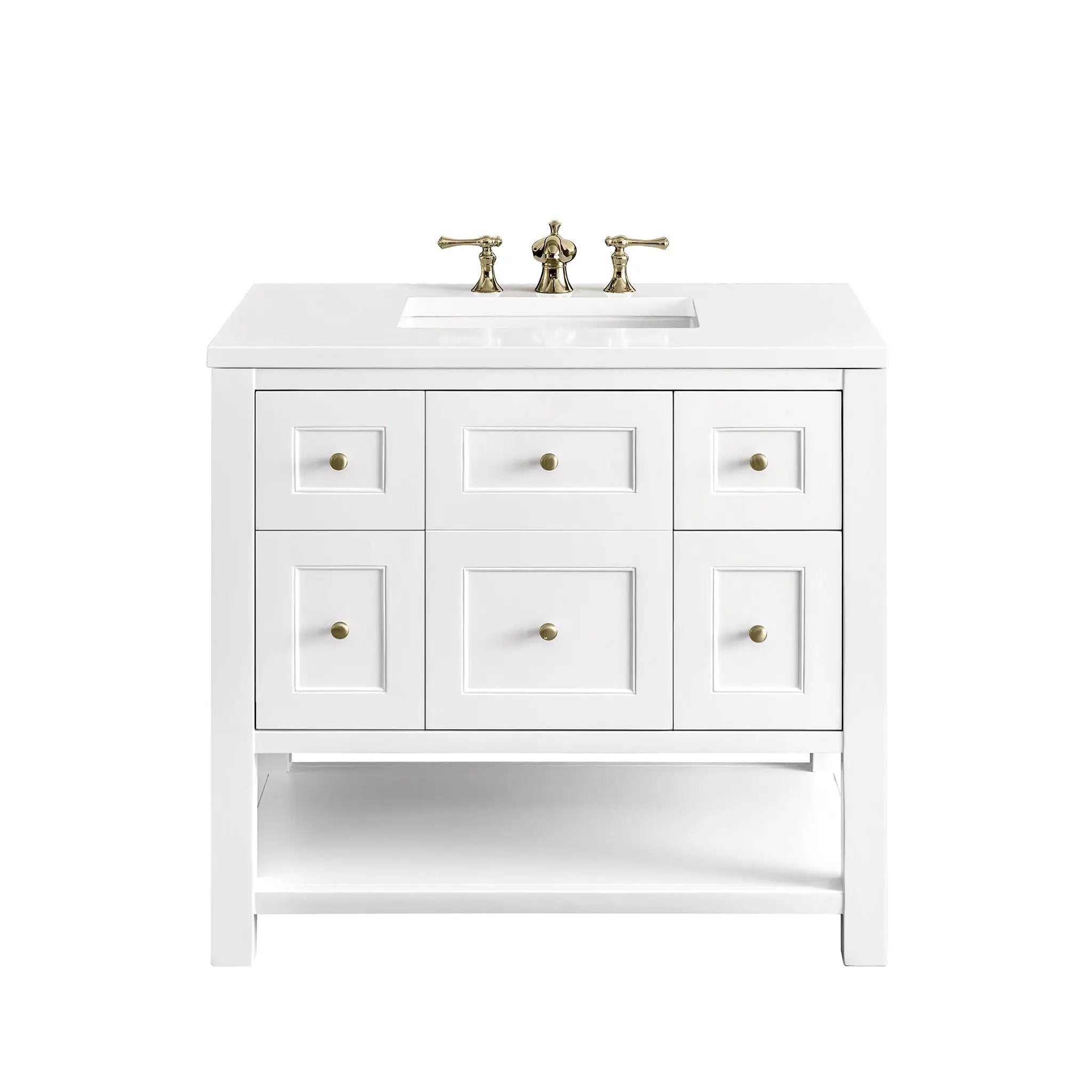 James Martin Breckenridge 36" Single Vanity Set - Bright White by James Martin Vanities