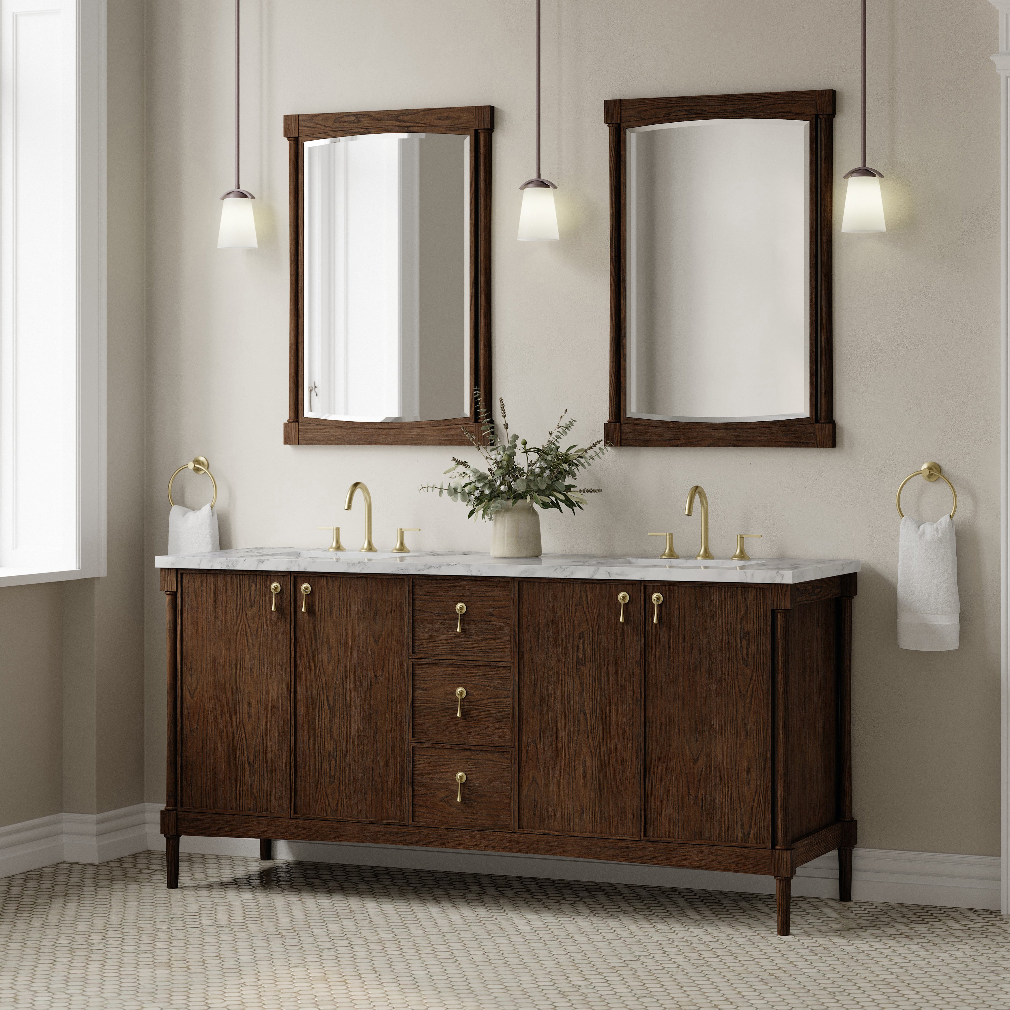 sable oak vanity