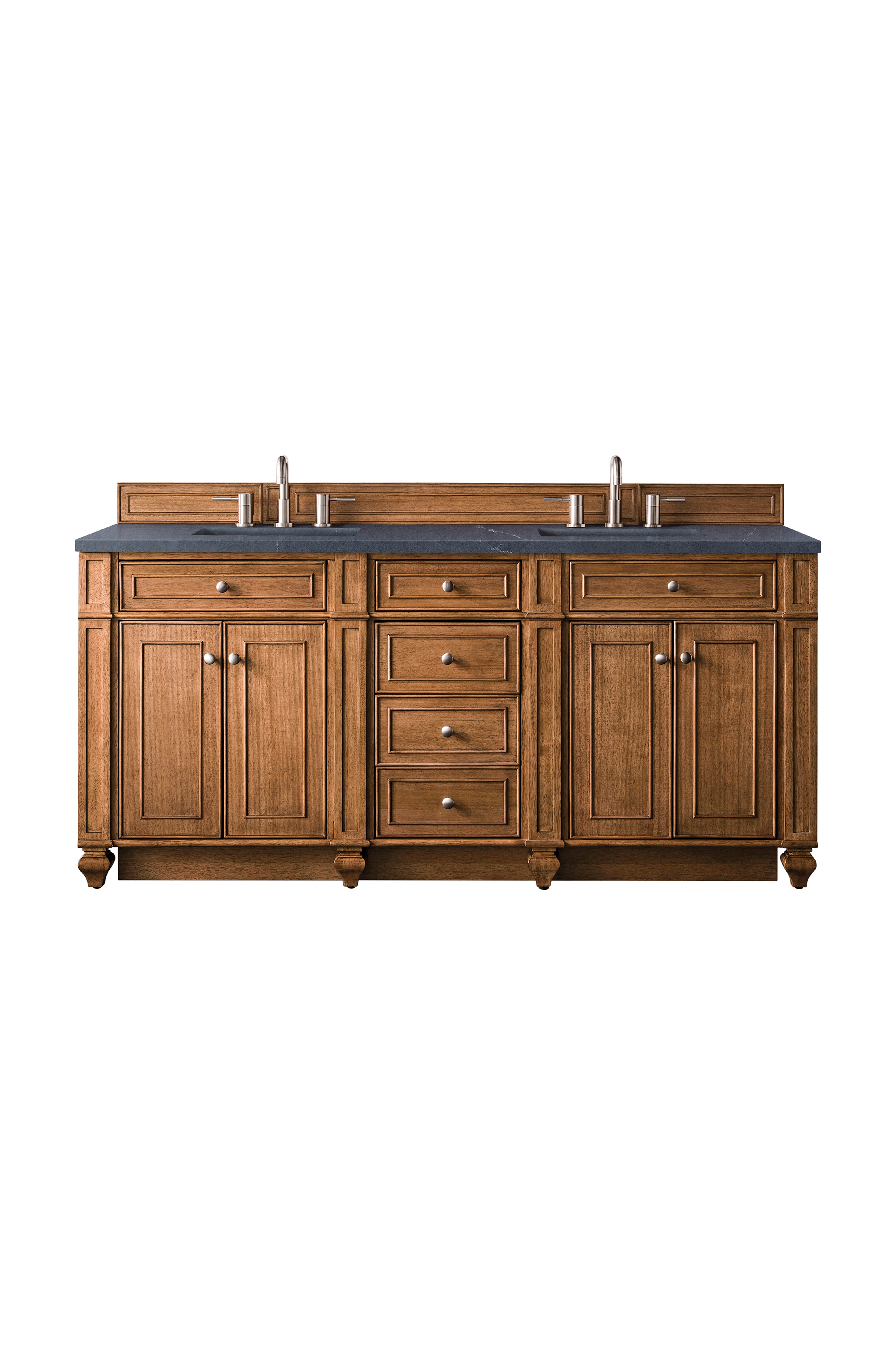James Martin Vanities Bristol 72" Double Vanity - Saddle Brown