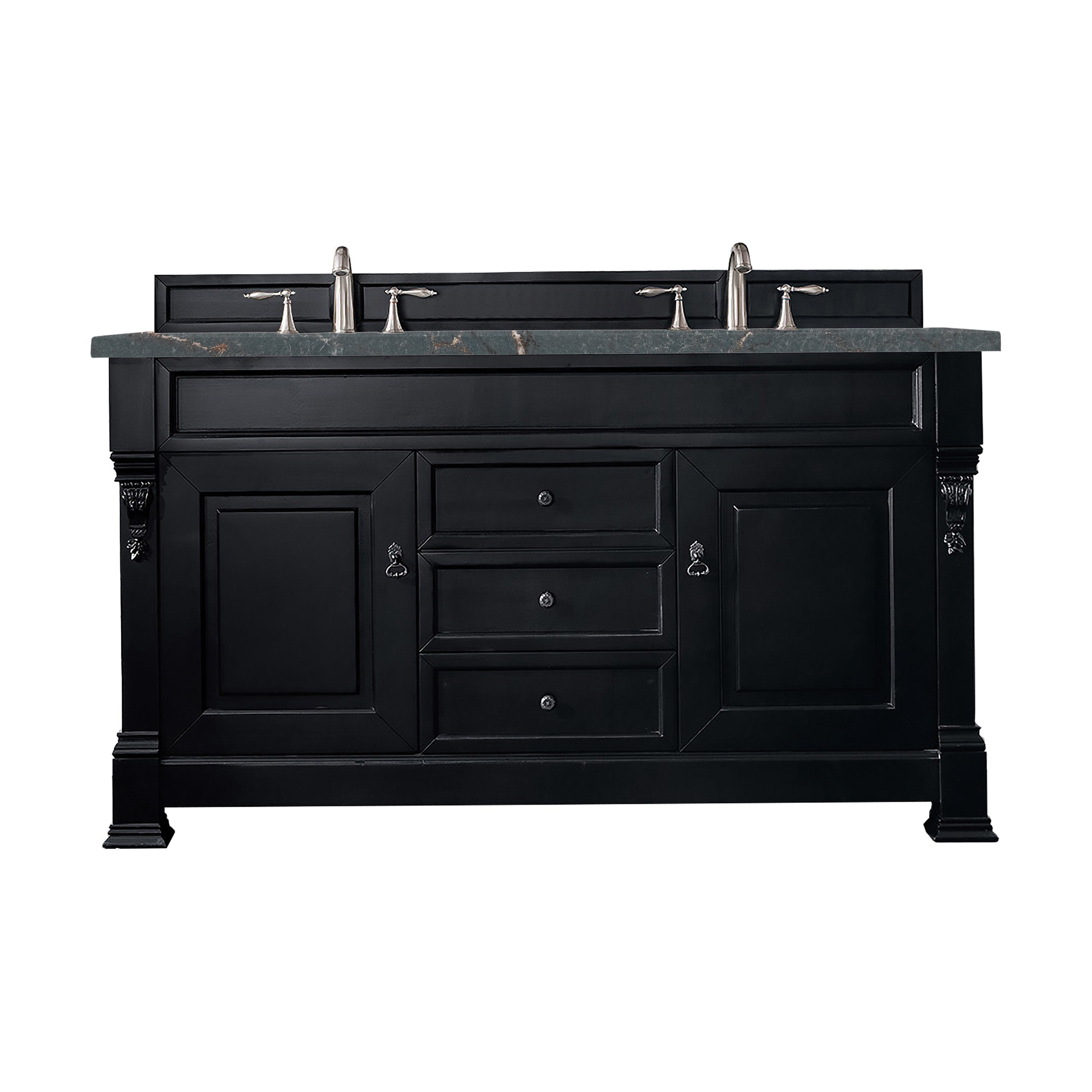 James Martin Vanities Brookfield 60" Double Vanity - Antique Black