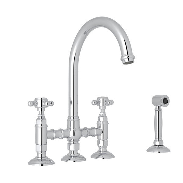 polished chrome kitchen faucet