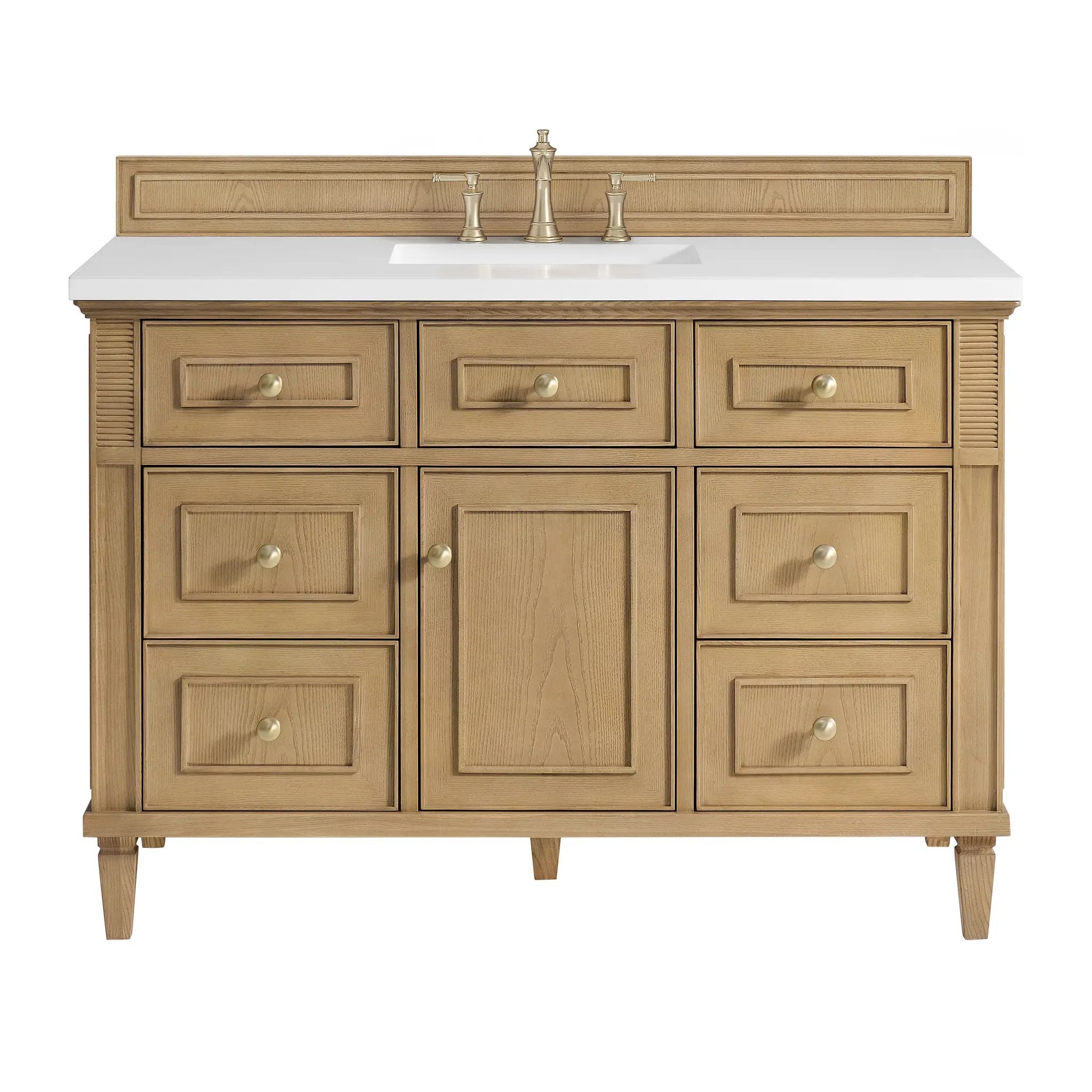 James Martin Lorelai 48" Single Vanity Set - Light Natural Oak by James Martin Vanities
