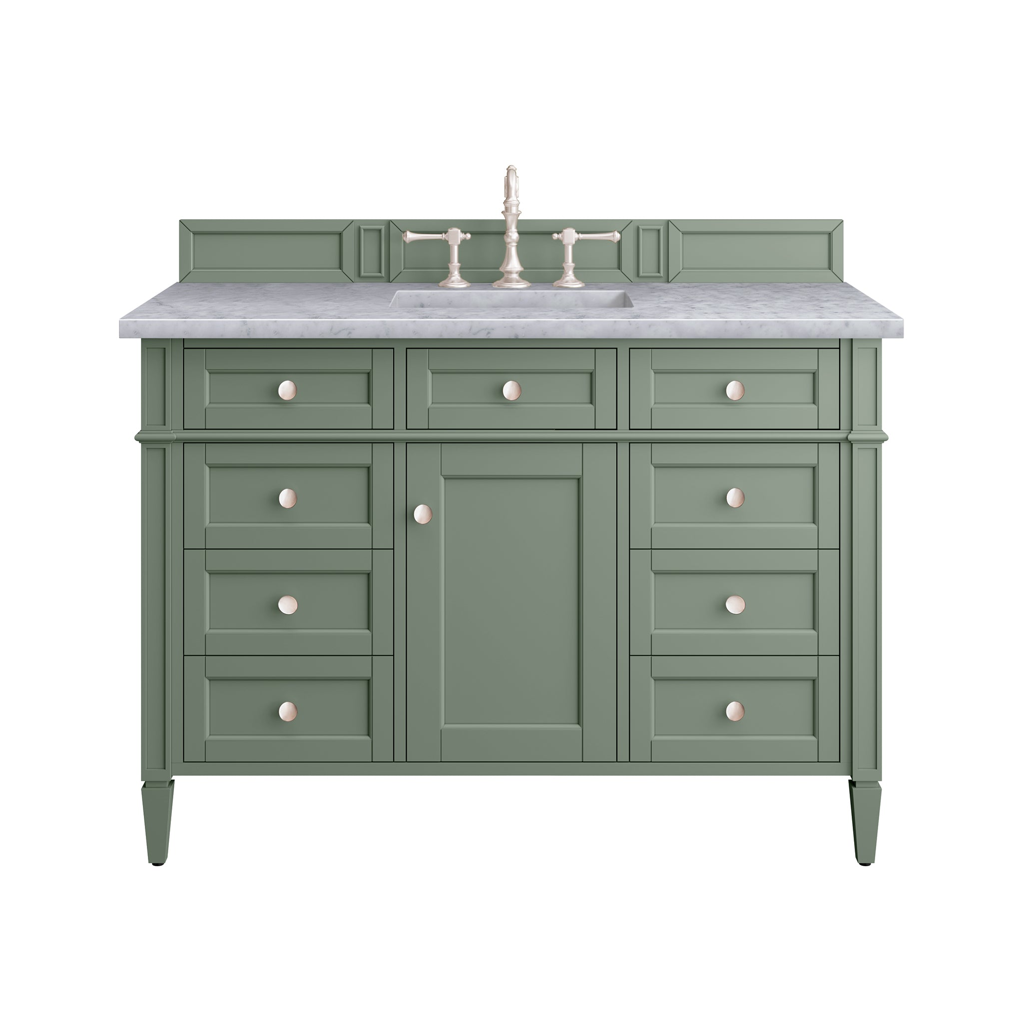 James Martin Vanities Brittany 48" Single Vanity - Smokey Celadon