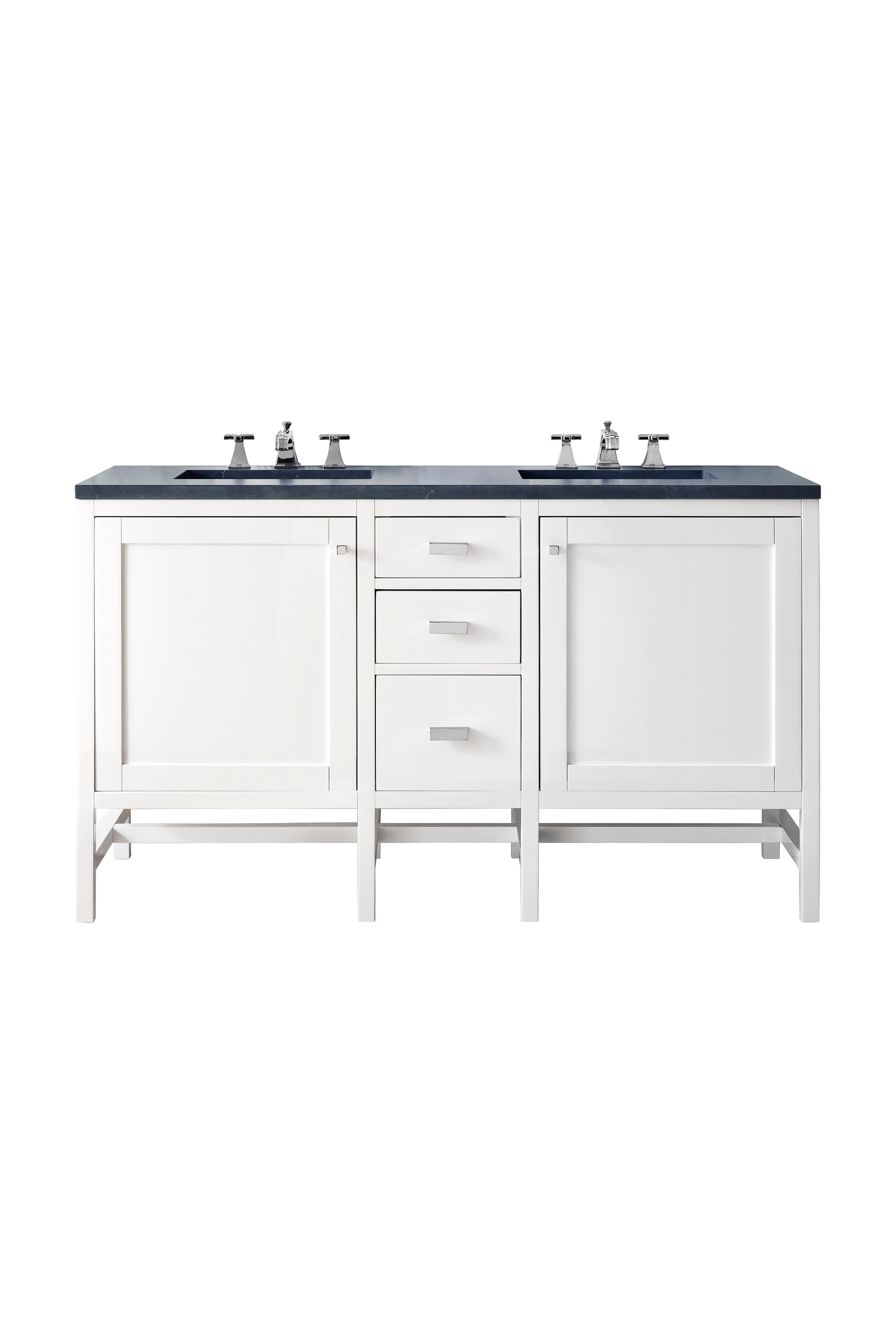 James Martin Vanities Addison 60" Double Vanity - Glossy White