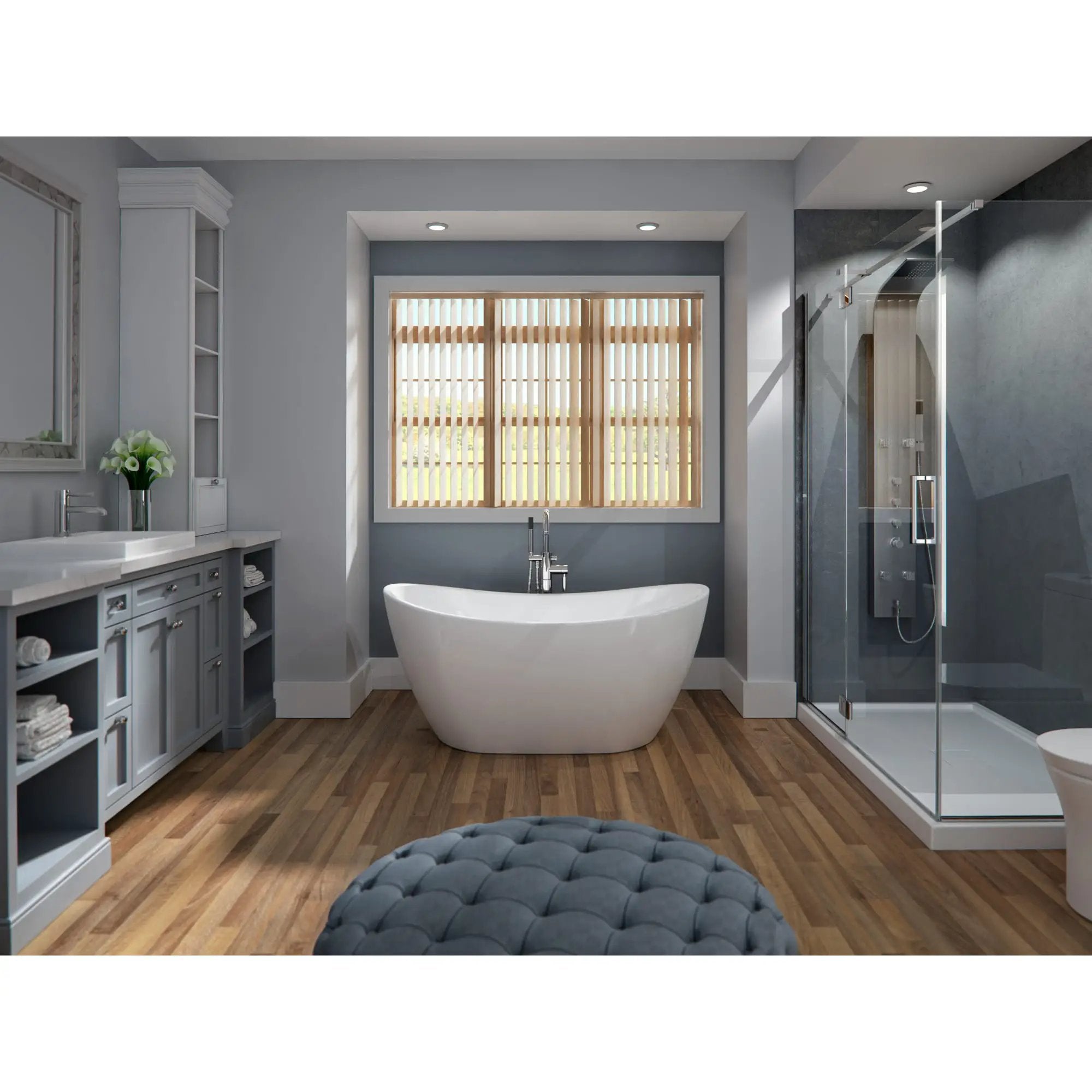 white bathtub