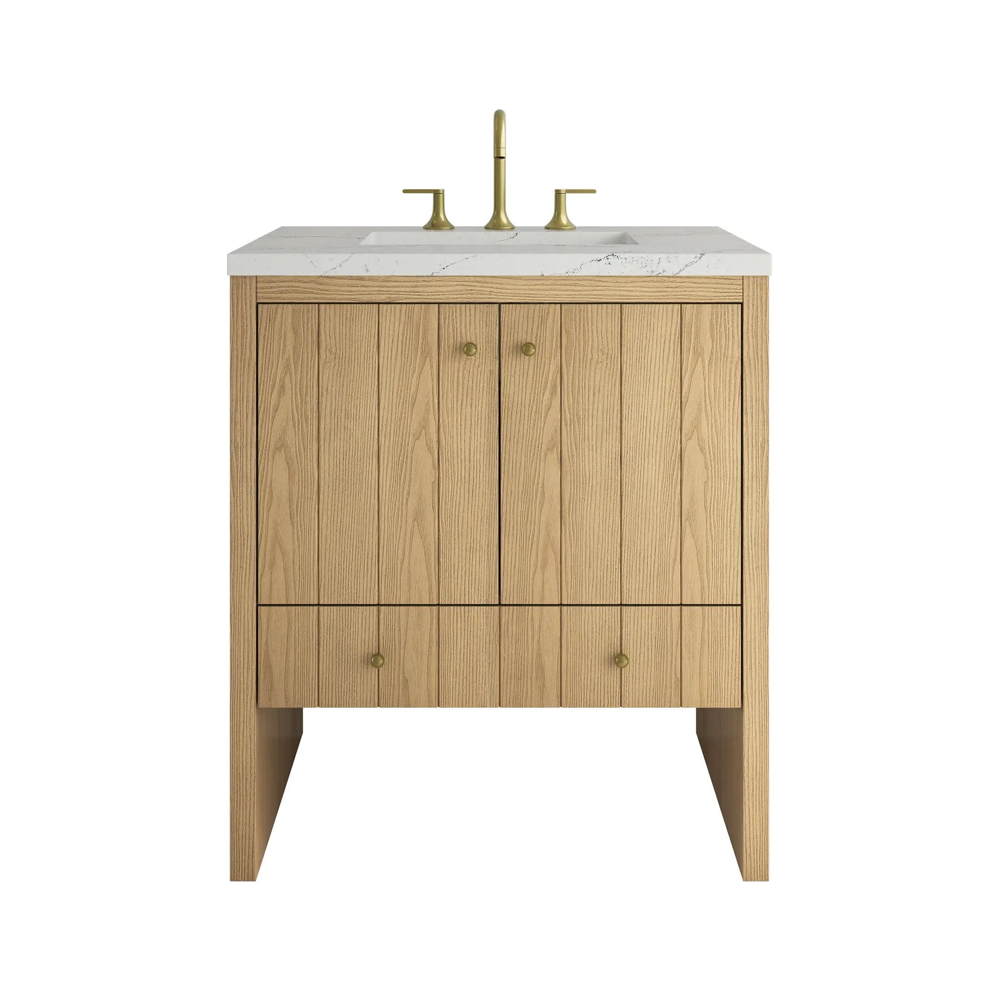 James Martin Hudson 30" Single Vanity Set - Light Natural Oak by James Martin Vanities