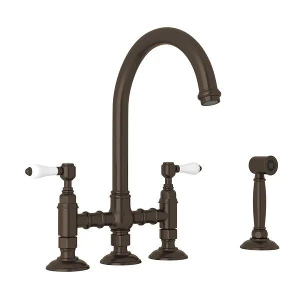 Rohl San Julio Bridge Kitchen Faucet with Side Spray by Rohl