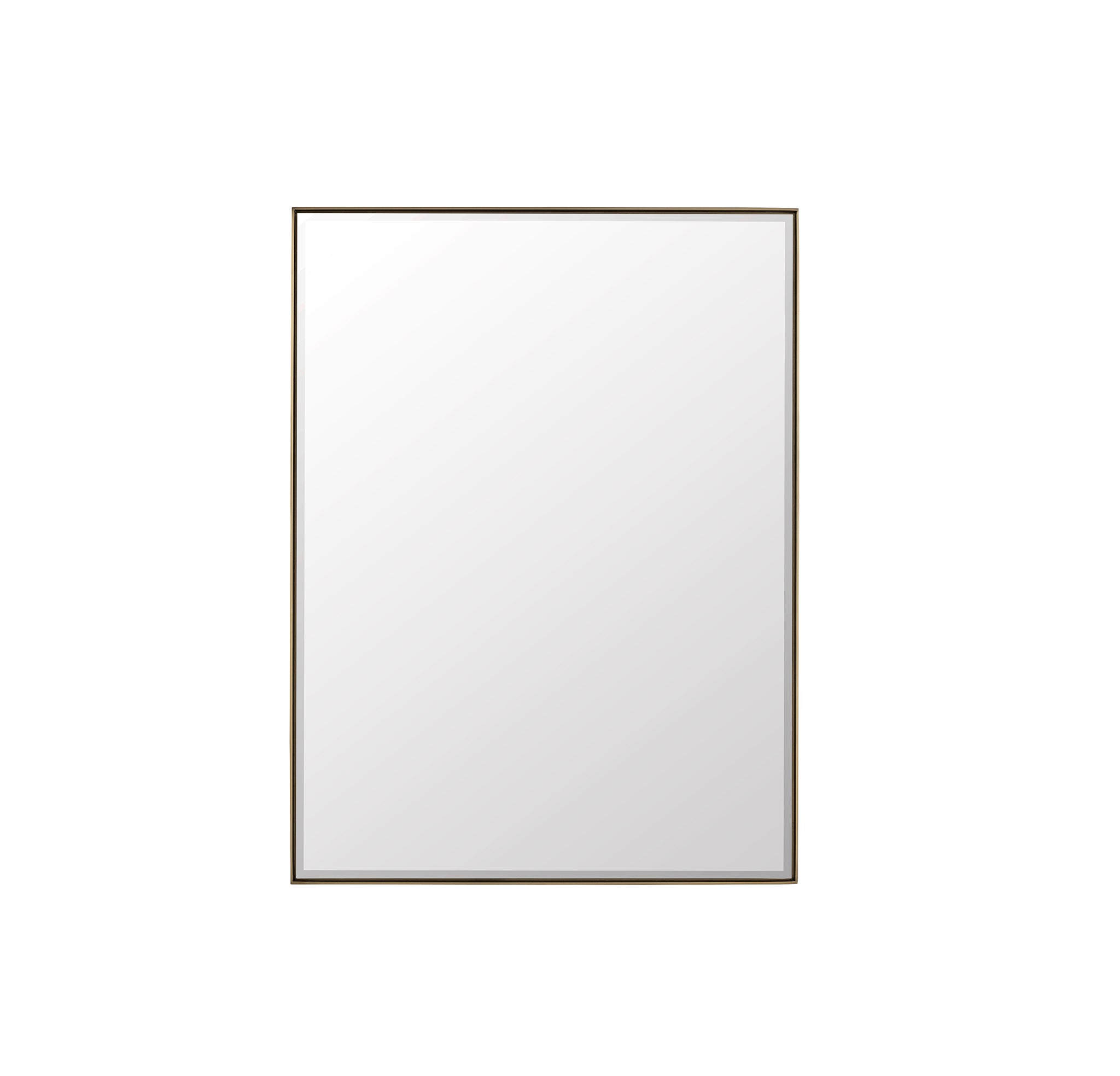 champagne brass mirror