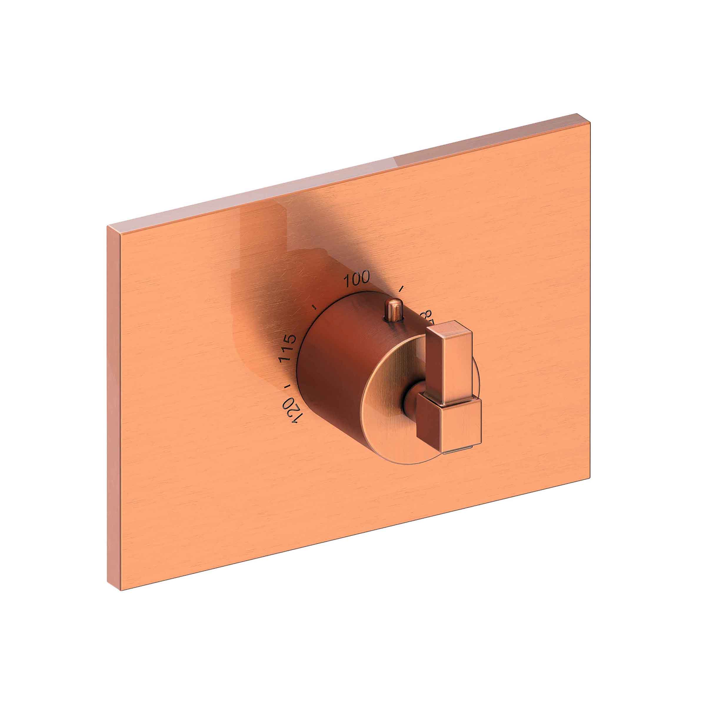 Newport Brass Malvina 3/4" Square Thermostatic Trim Plate with Handle