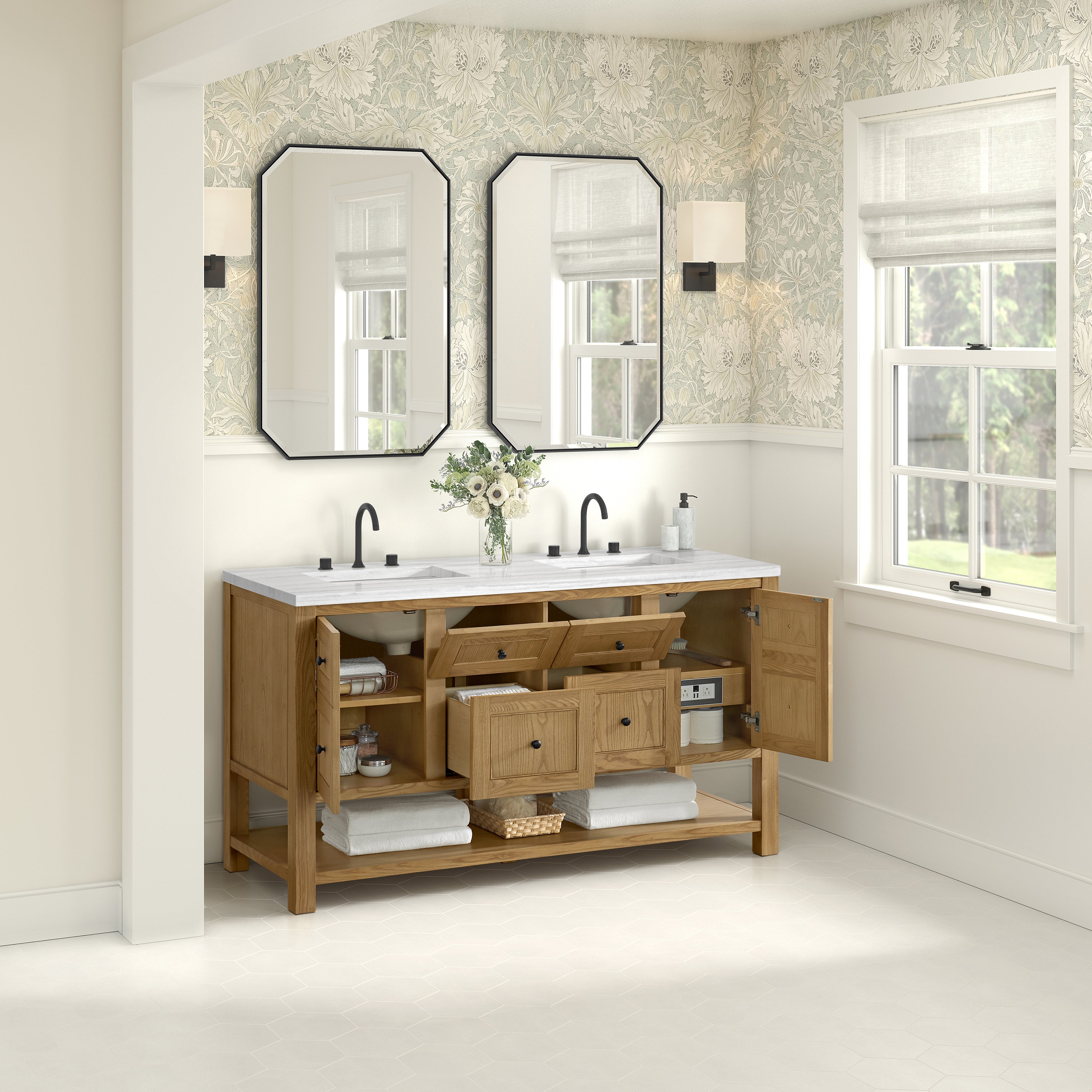 arctic fall solid surface top vanity
