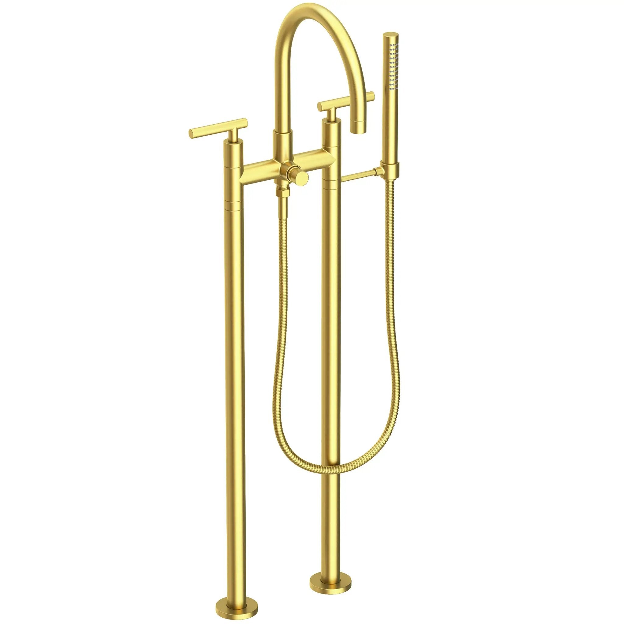 Newport Brass East Linear Exposed Tub & Hand Shower Set w/Risers by Newport Brass