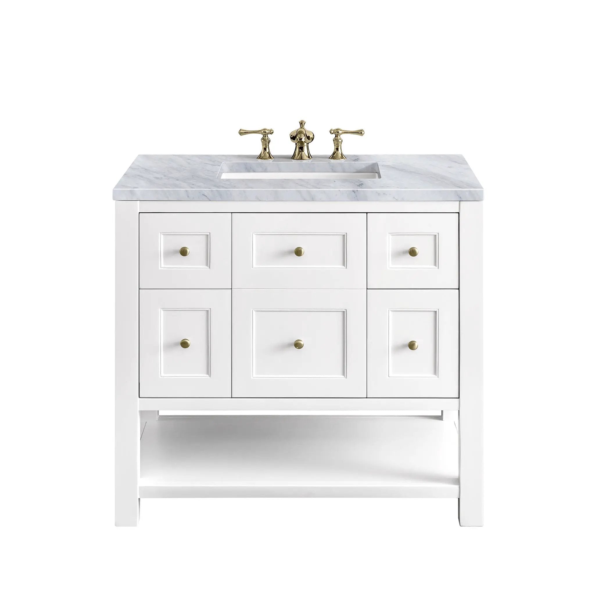 James Martin Breckenridge 36" Single Vanity Set - Bright White by James Martin Vanities