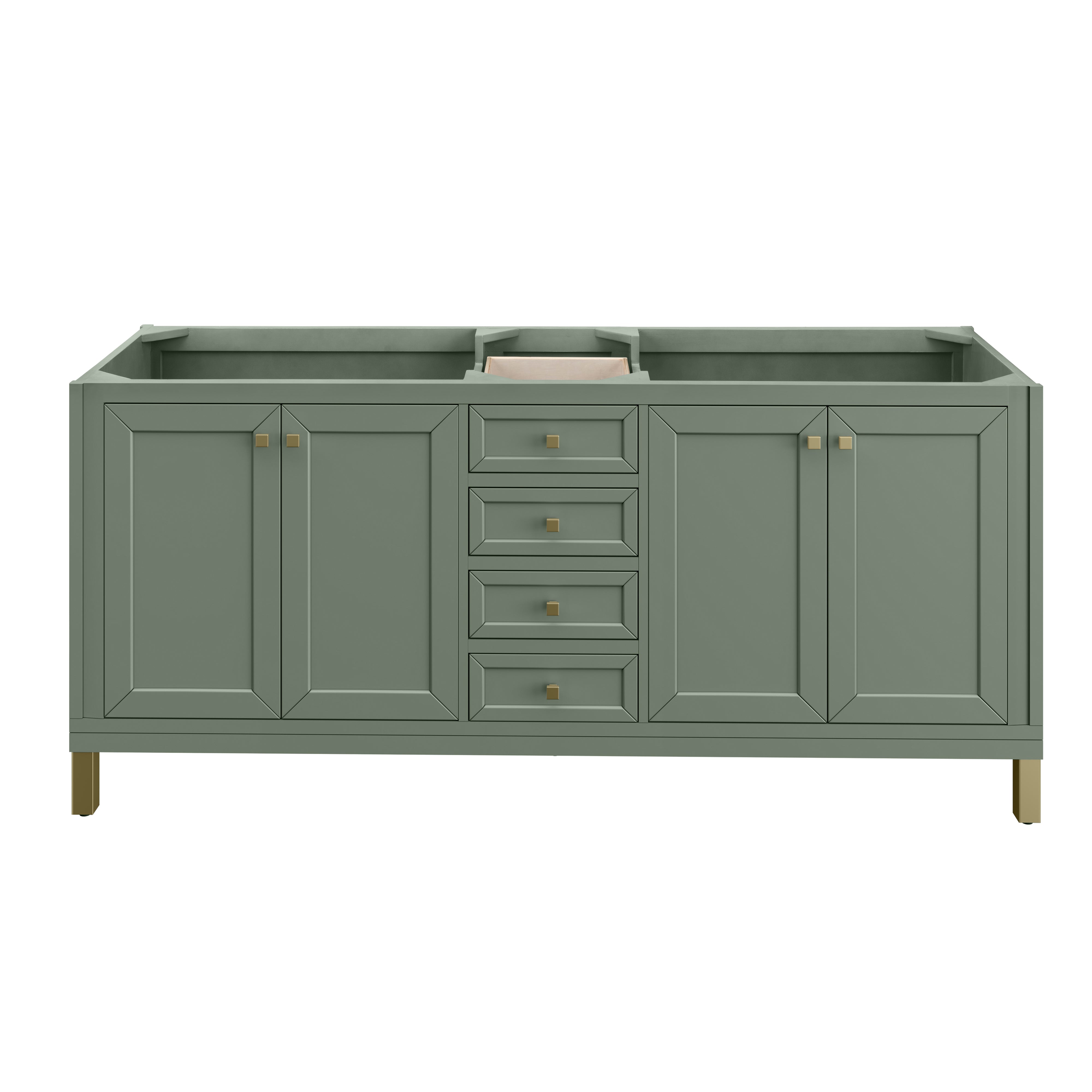 James Martin Vanities Chicago 72" Double Vanity - Smokey Celadon