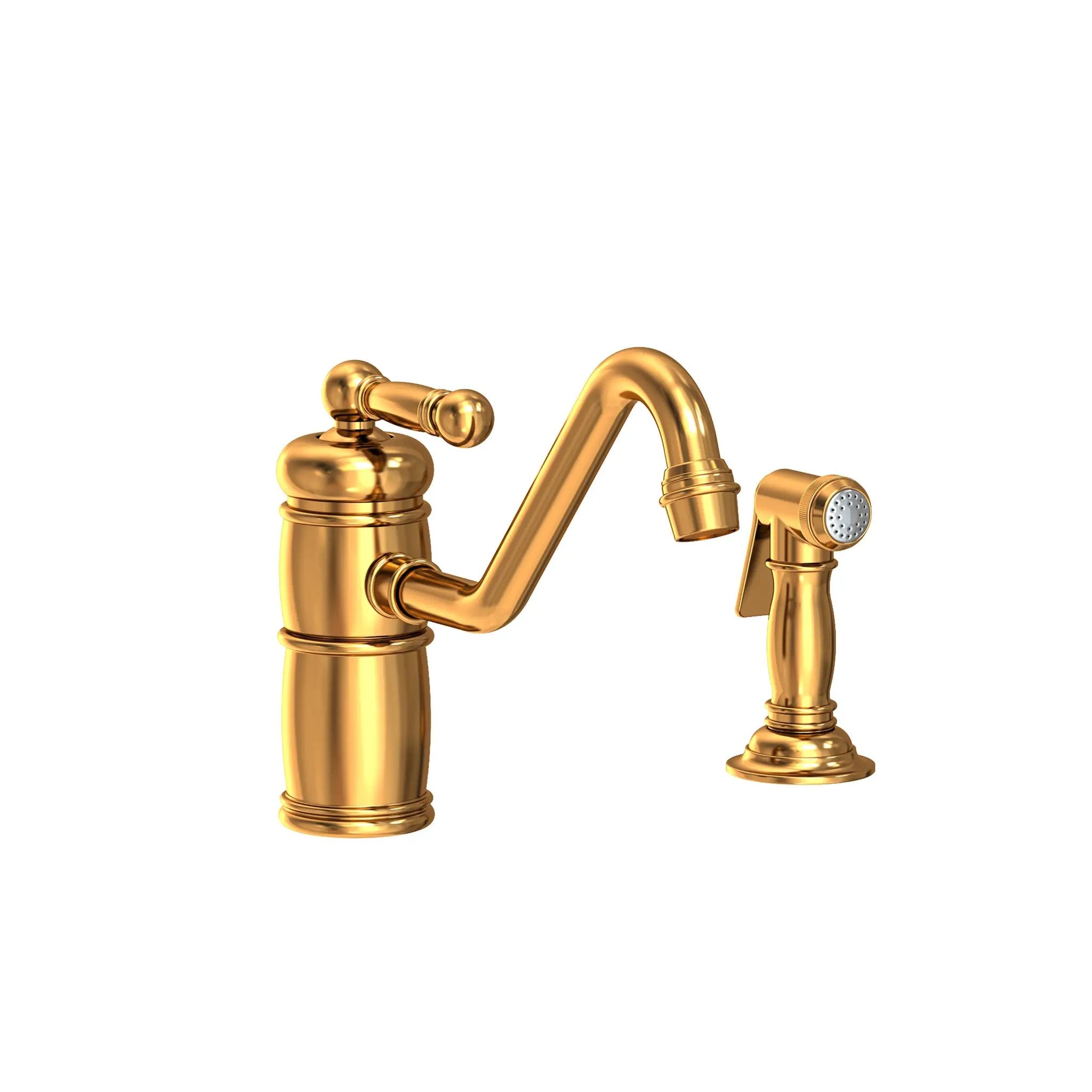 Newport Brass Nadya Single Handle Kitchen Faucet with Side Spray by Newport Brass
