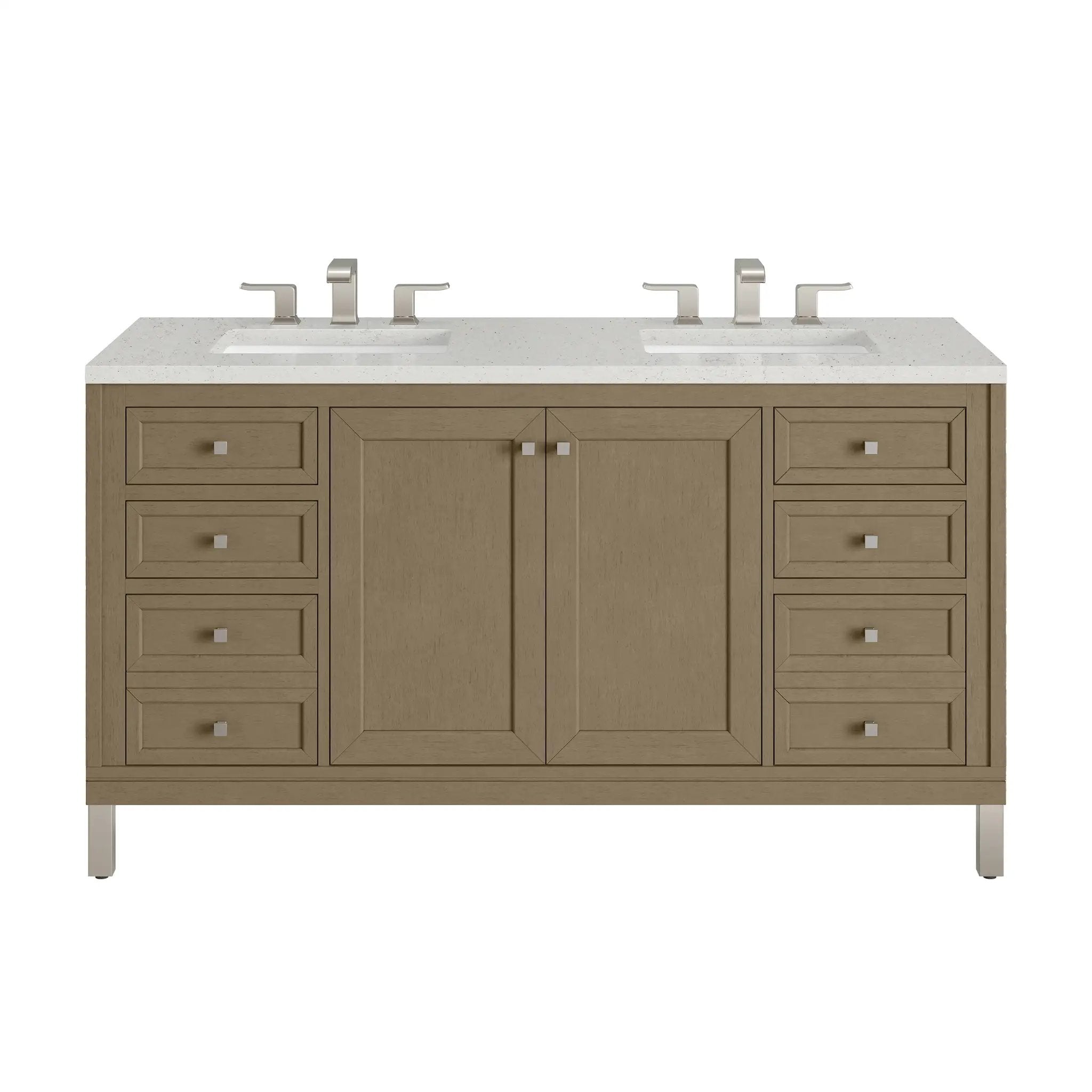 James Martin Chicago 60" Double Vanity Set - Walnut Whisper by James Martin Vanities