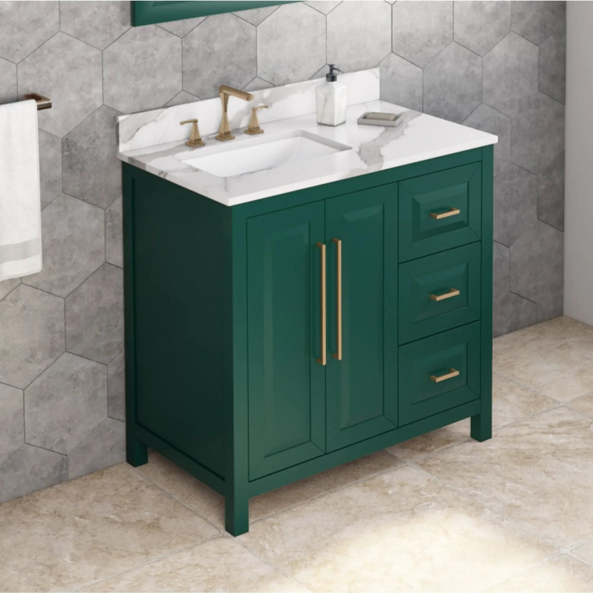 Jeffrey Alexander 36" Cade Vanity Set by Jeffrey Alexander