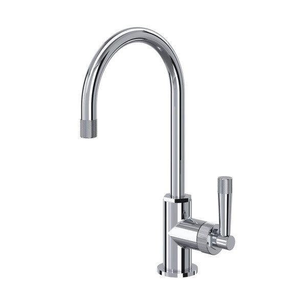 polished chrome kitchen faucet