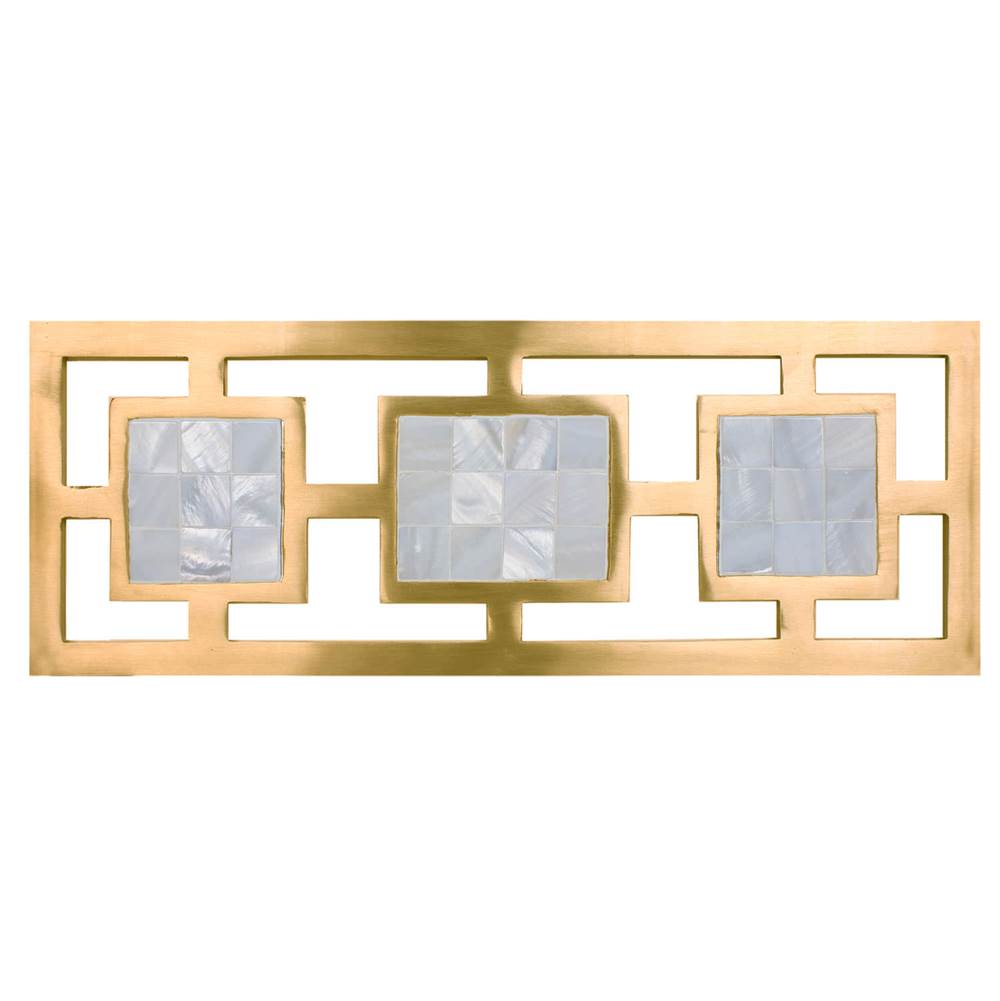 satin unlacquered brass grate
