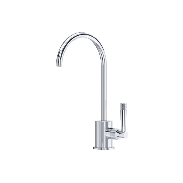 polished chrome kitchen faucet