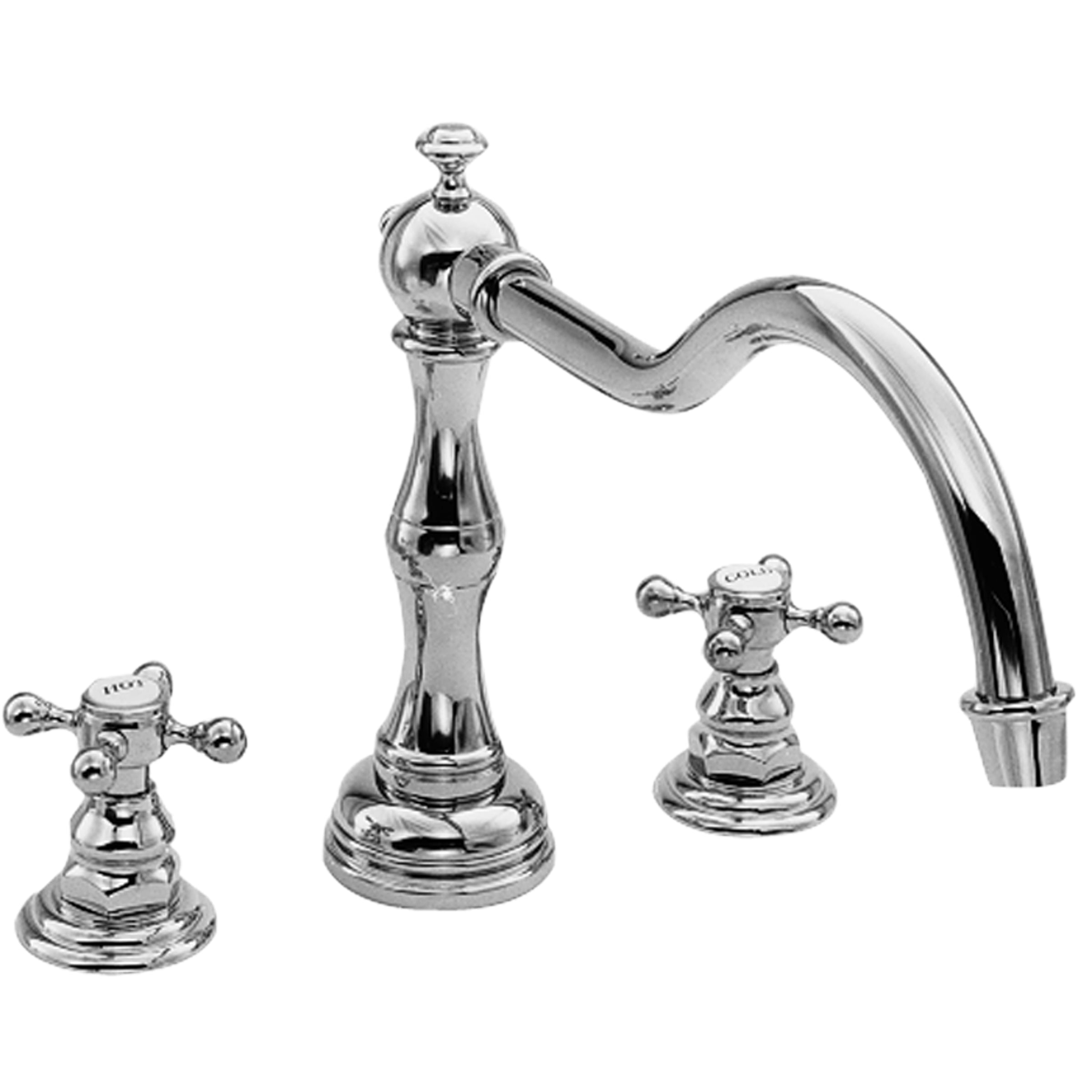 polished chrome tub faucet