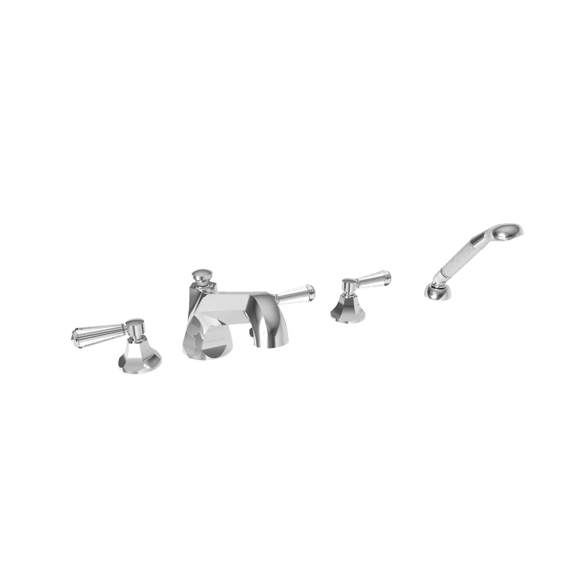 polished chrome tub faucet