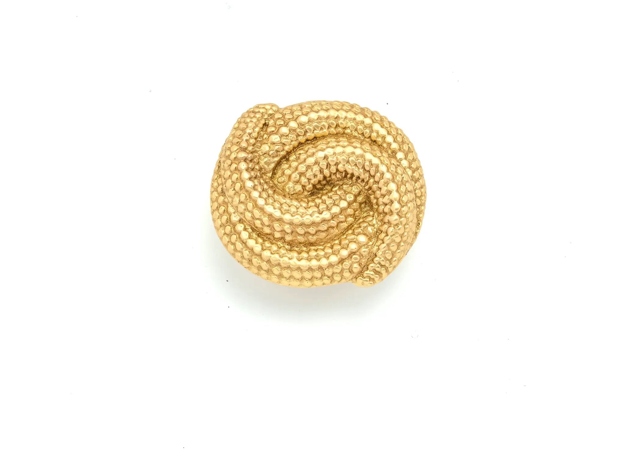 satin brass knob